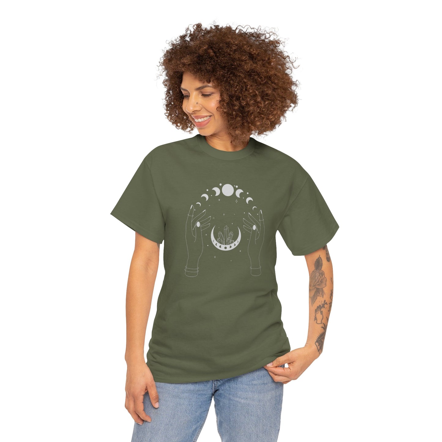 Unisex Heavy Cotton Tee- Moon Goddess