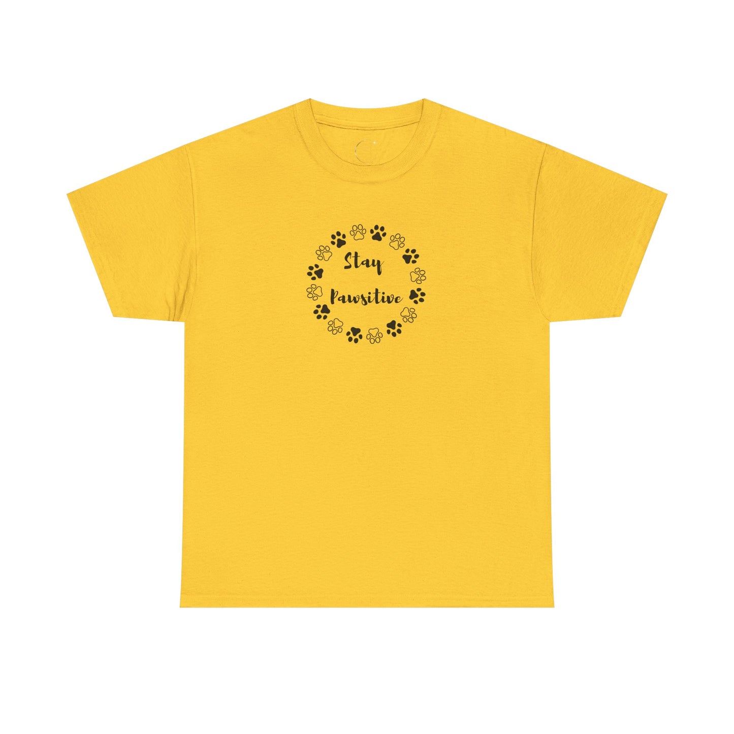 Unisex Heavy Cotton Tee- Stay Pawsitive