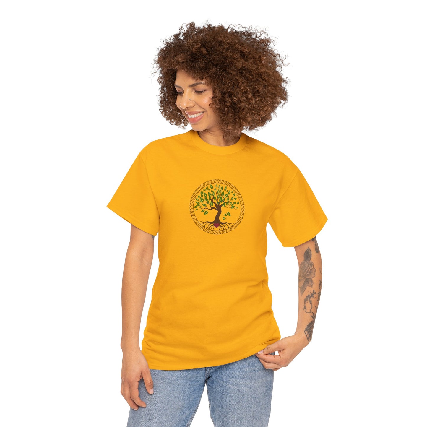 Unisex Heavy Cotton Tee- Tree of Life