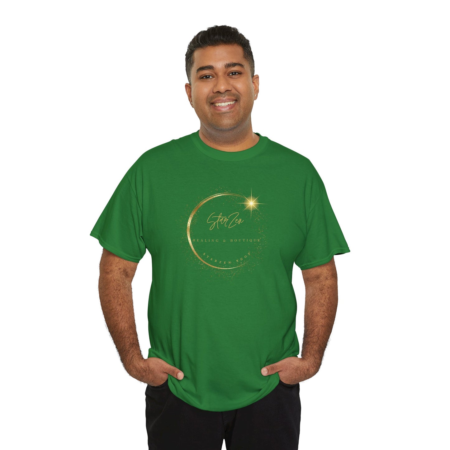 Unisex Heavy Cotton Tee-StarZen Logo