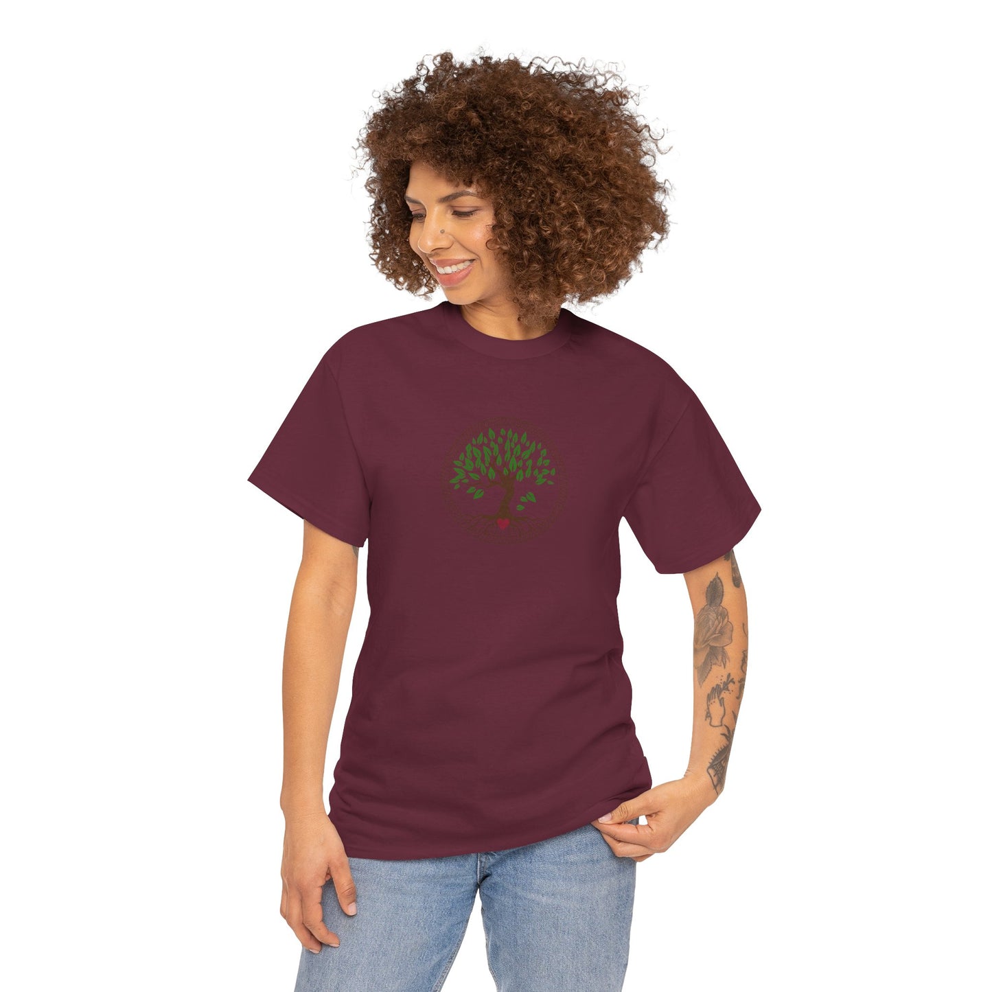 Unisex Heavy Cotton Tee- Tree of Life