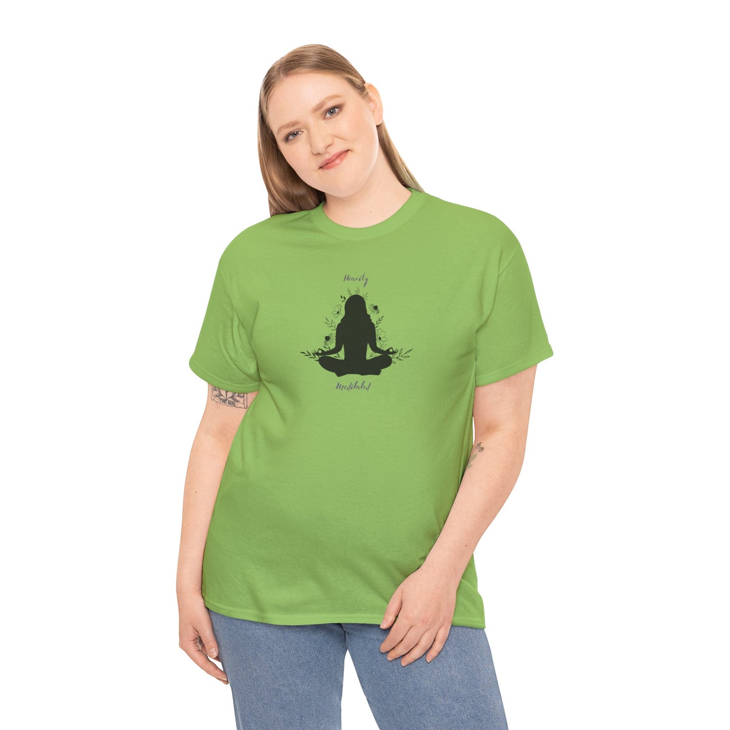 Unisex Heavy Cotton Tee-Heavily Meditated
