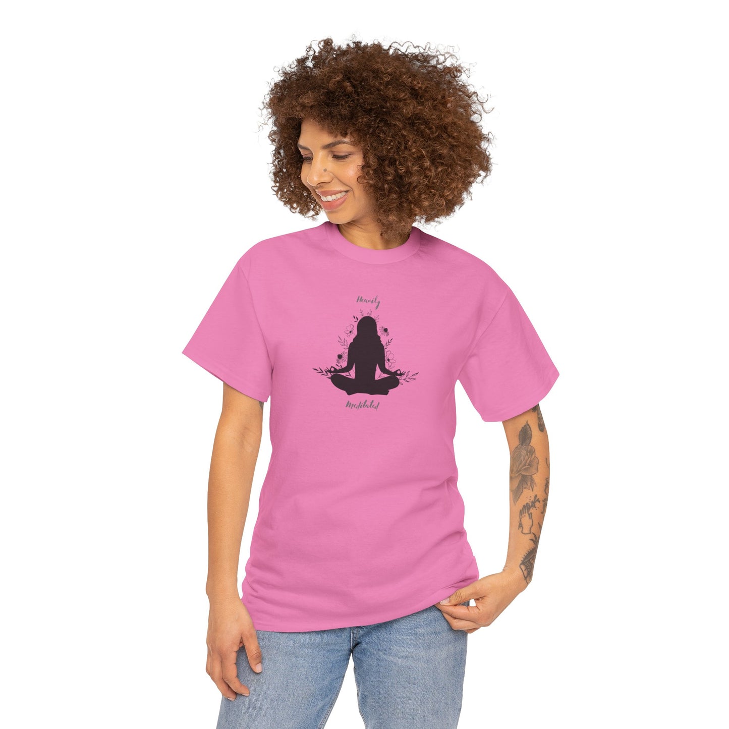 Unisex Heavy Cotton Tee-Heavily Meditated