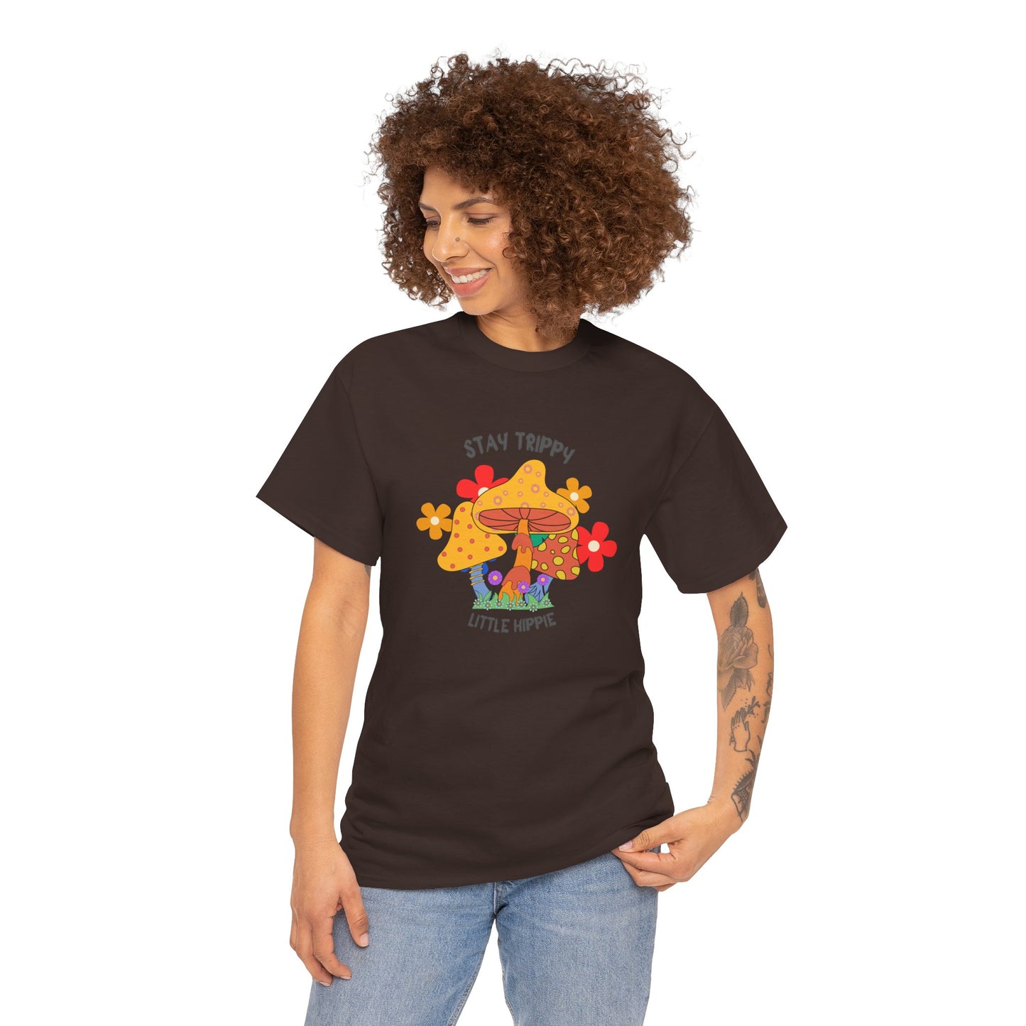 Unisex Heavy Cotton Tee-Trippy Hippie