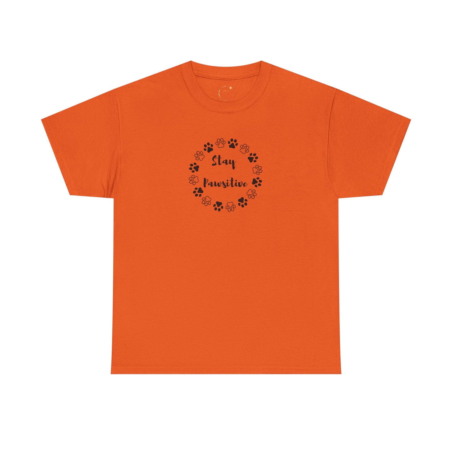 Unisex Heavy Cotton Tee- Stay Pawsitive