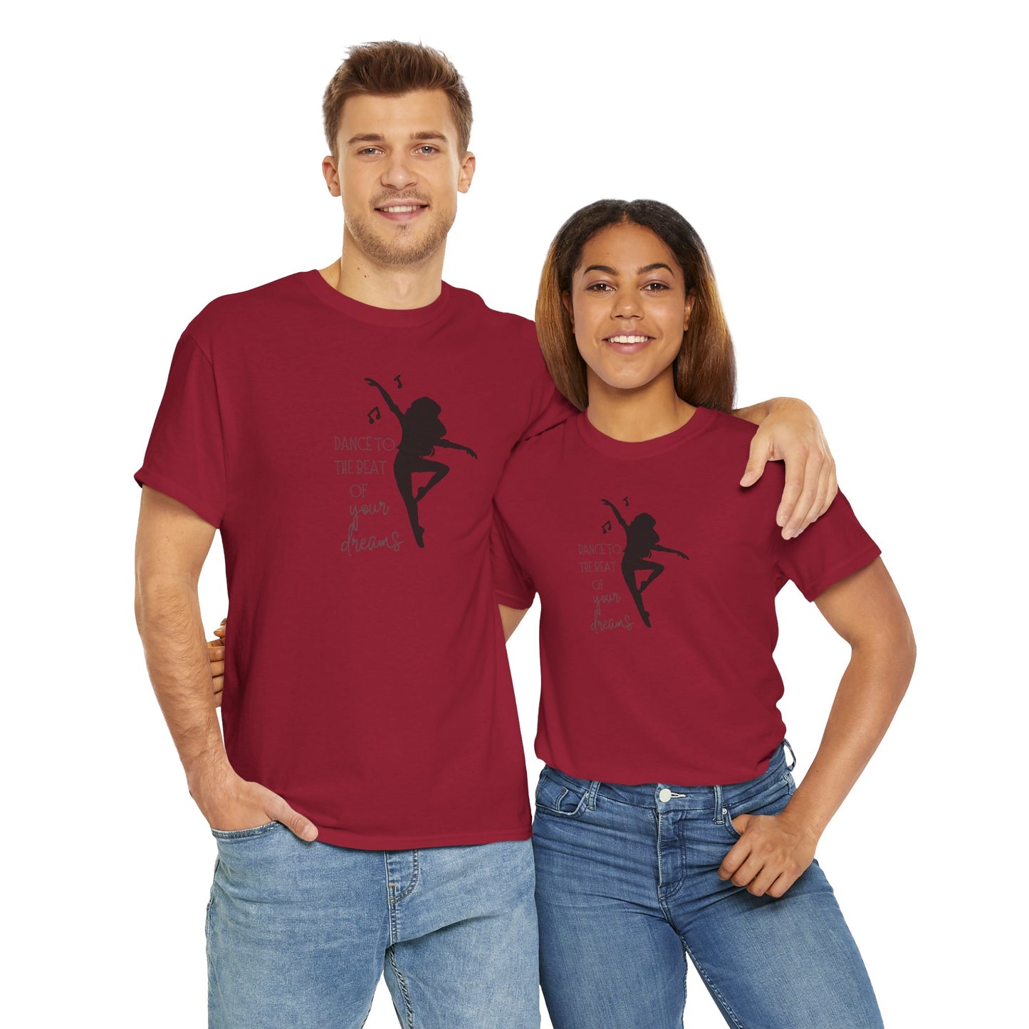 Unisex Heavy Cotton Tee-Dance To The Beat Of Your Dreams
