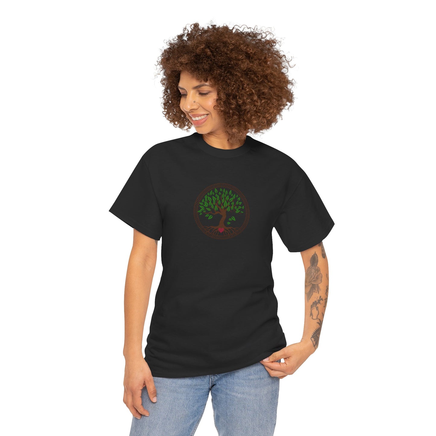 Unisex Heavy Cotton Tee- Tree of Life
