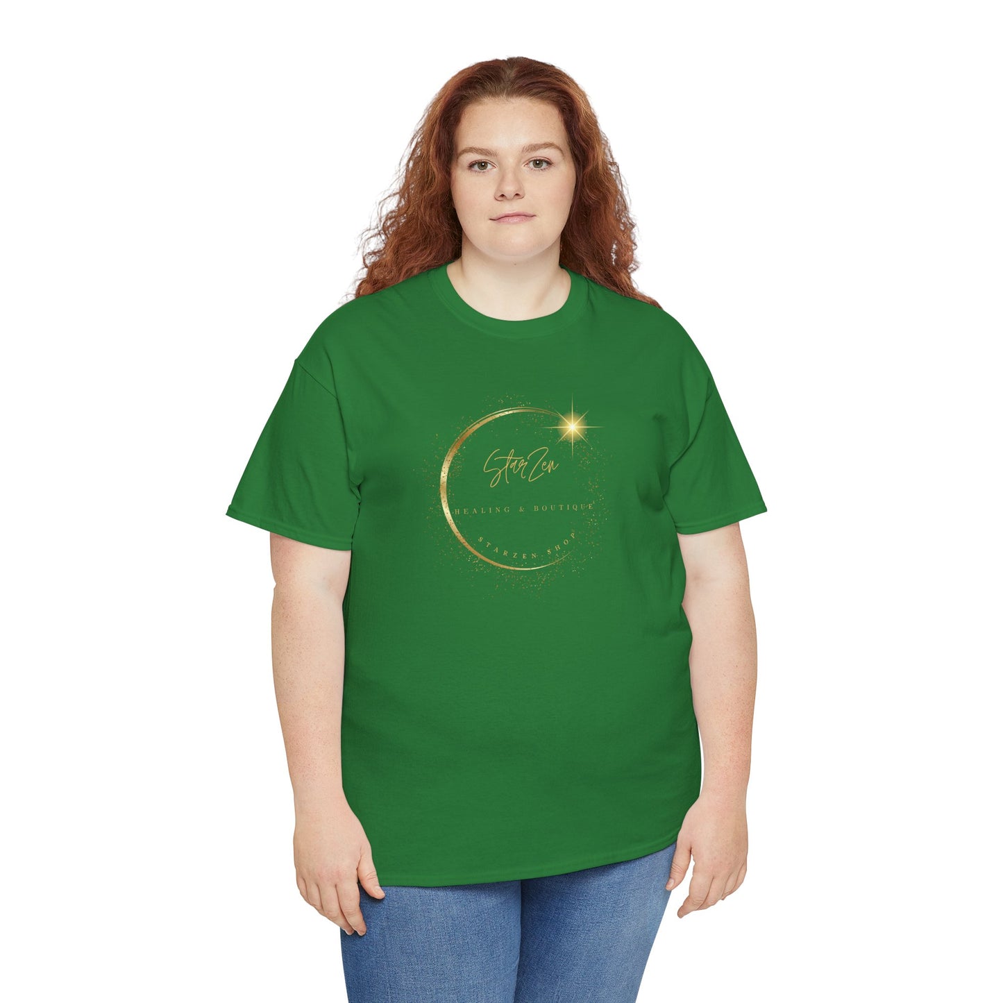 Unisex Heavy Cotton Tee-StarZen Logo