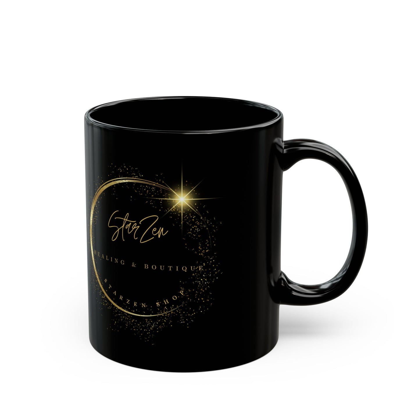 11oz Black Mug-StarZen Logo