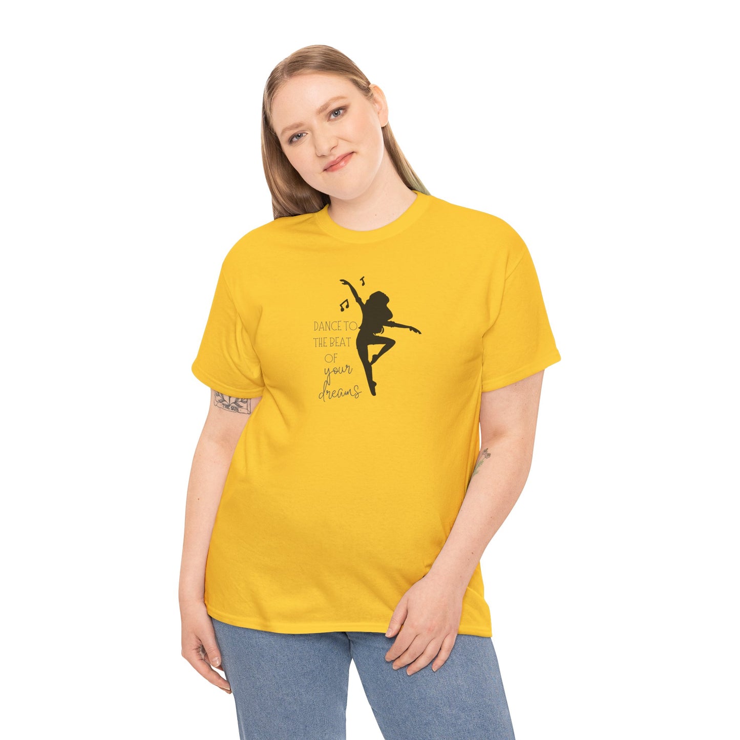 Unisex Heavy Cotton Tee-Dance To The Beat Of Your Dreams