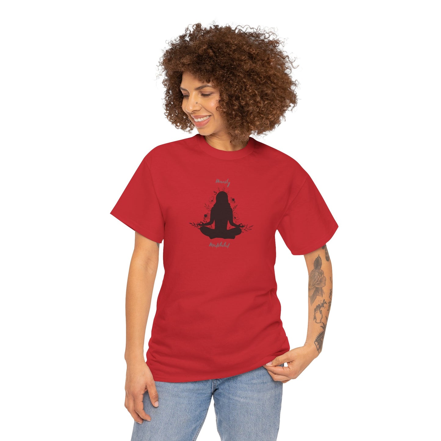 Unisex Heavy Cotton Tee-Heavily Meditated