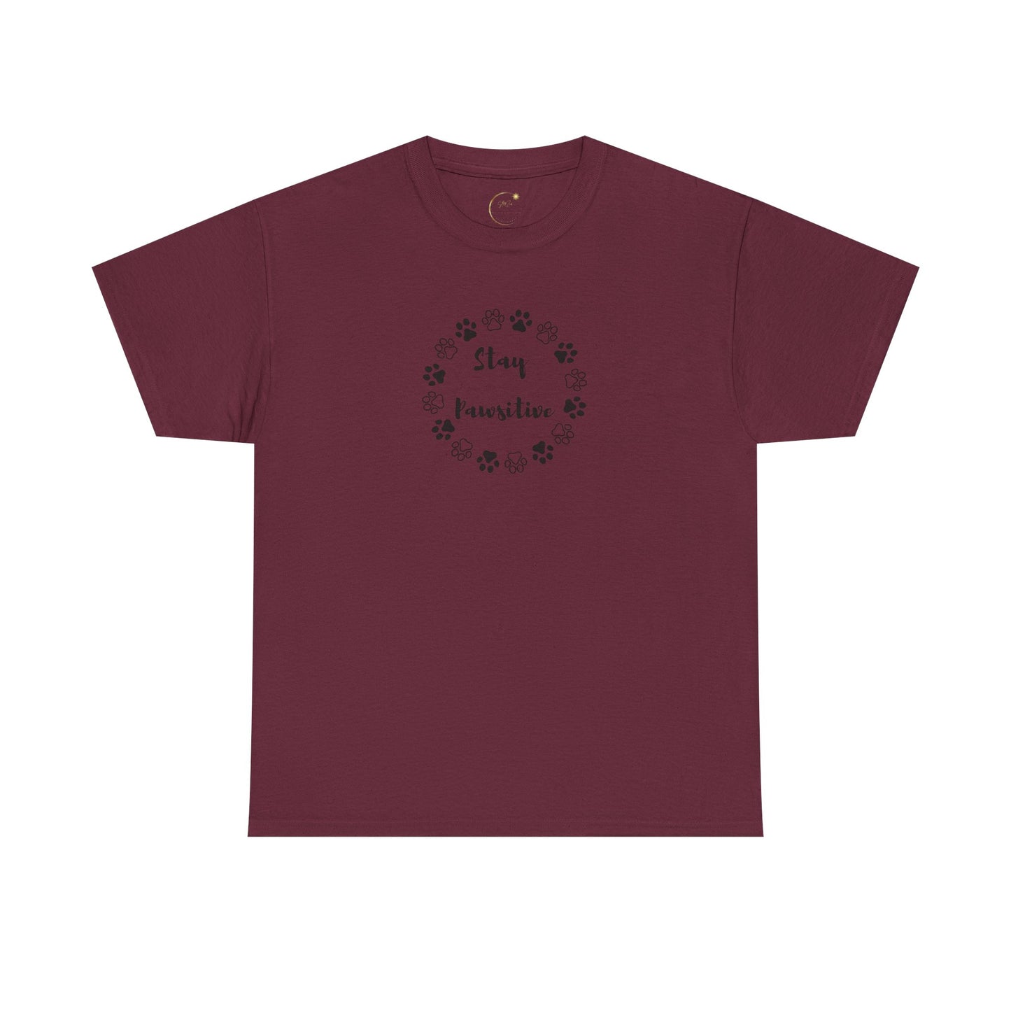 Unisex Heavy Cotton Tee- Stay Pawsitive