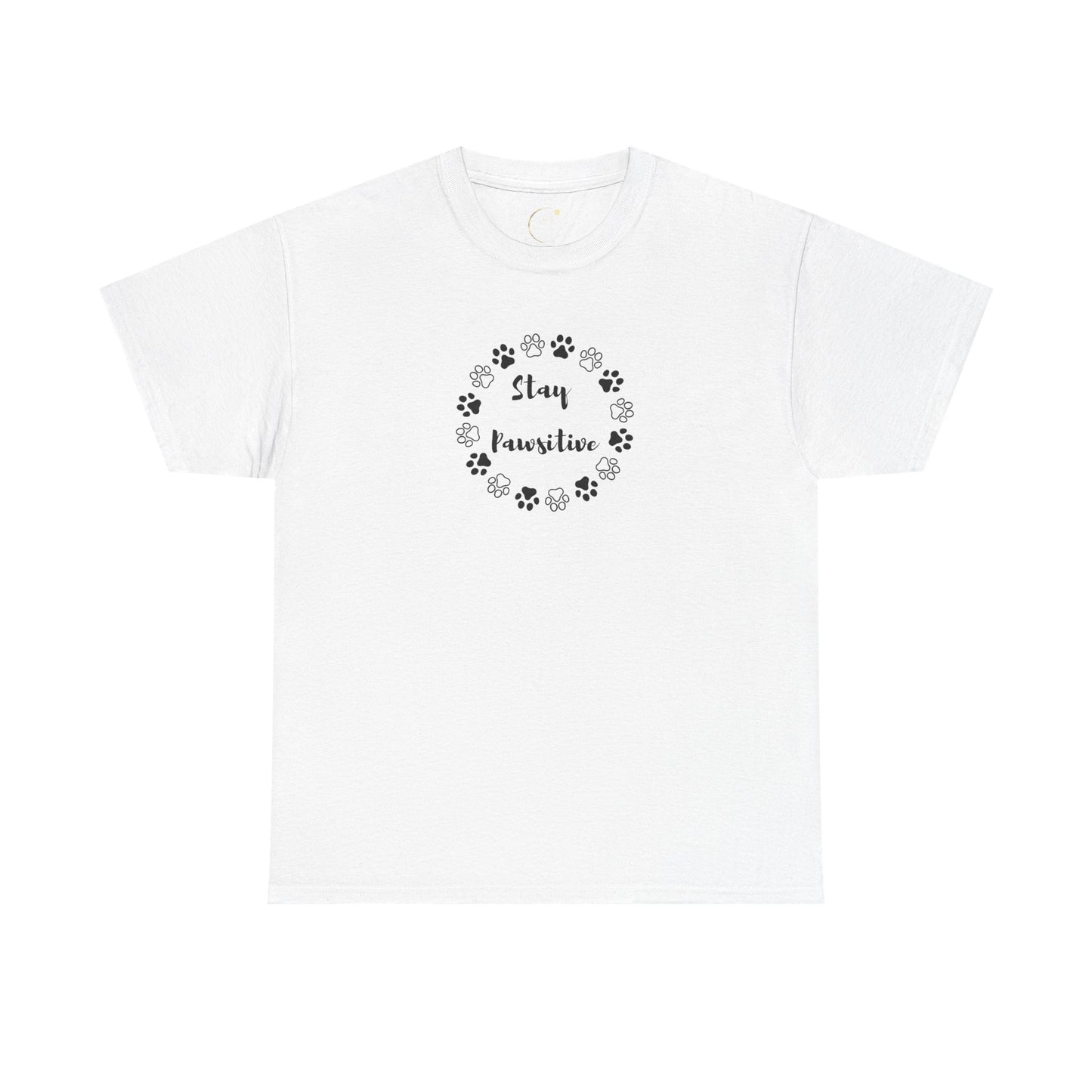 Unisex Heavy Cotton Tee- Stay Pawsitive