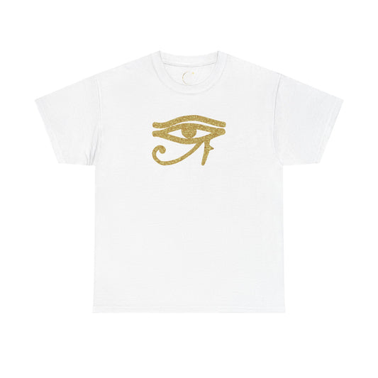 Unisex Heavy Cotton Tee- Eye Of Horus Protection