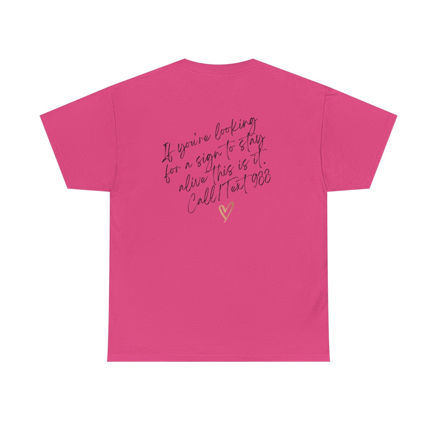 Unisex Heavy Cotton Tee- Call/Text 988