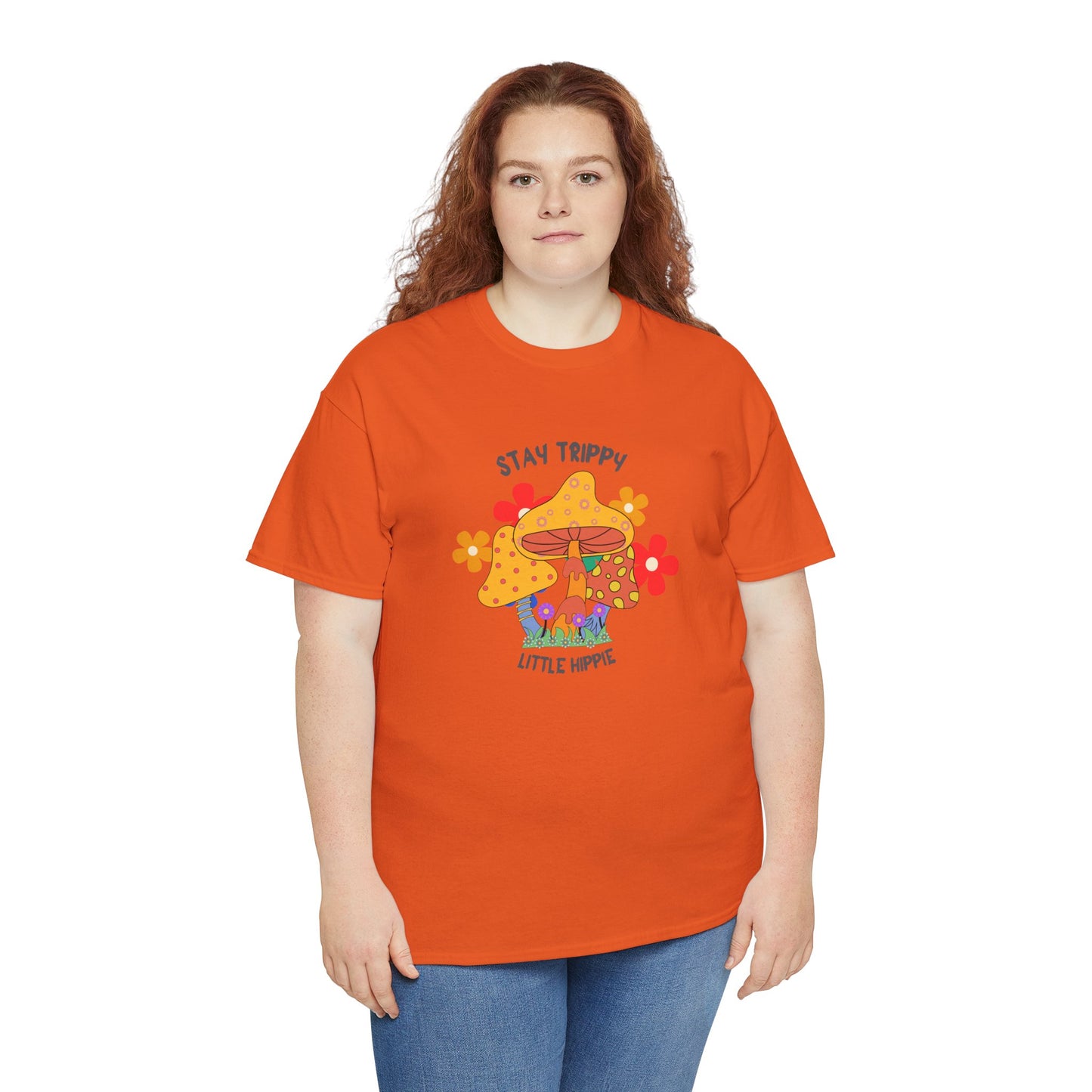 Unisex Heavy Cotton Tee-Trippy Hippie