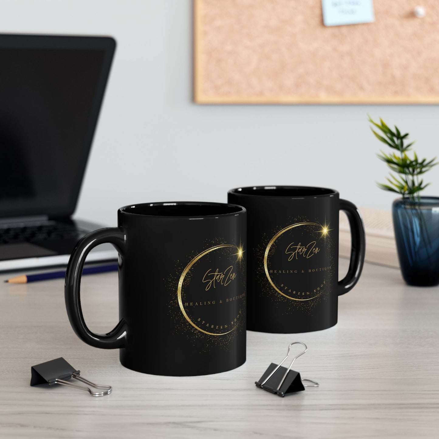11oz Black Mug-StarZen Logo