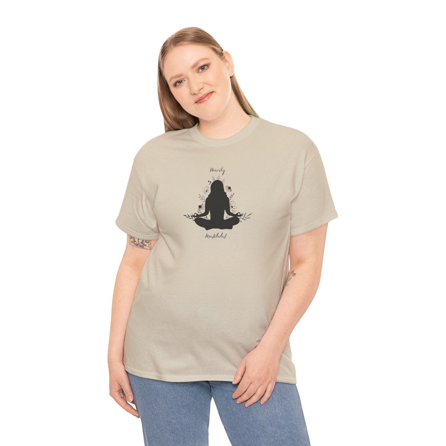 Unisex Heavy Cotton Tee-Heavily Meditated