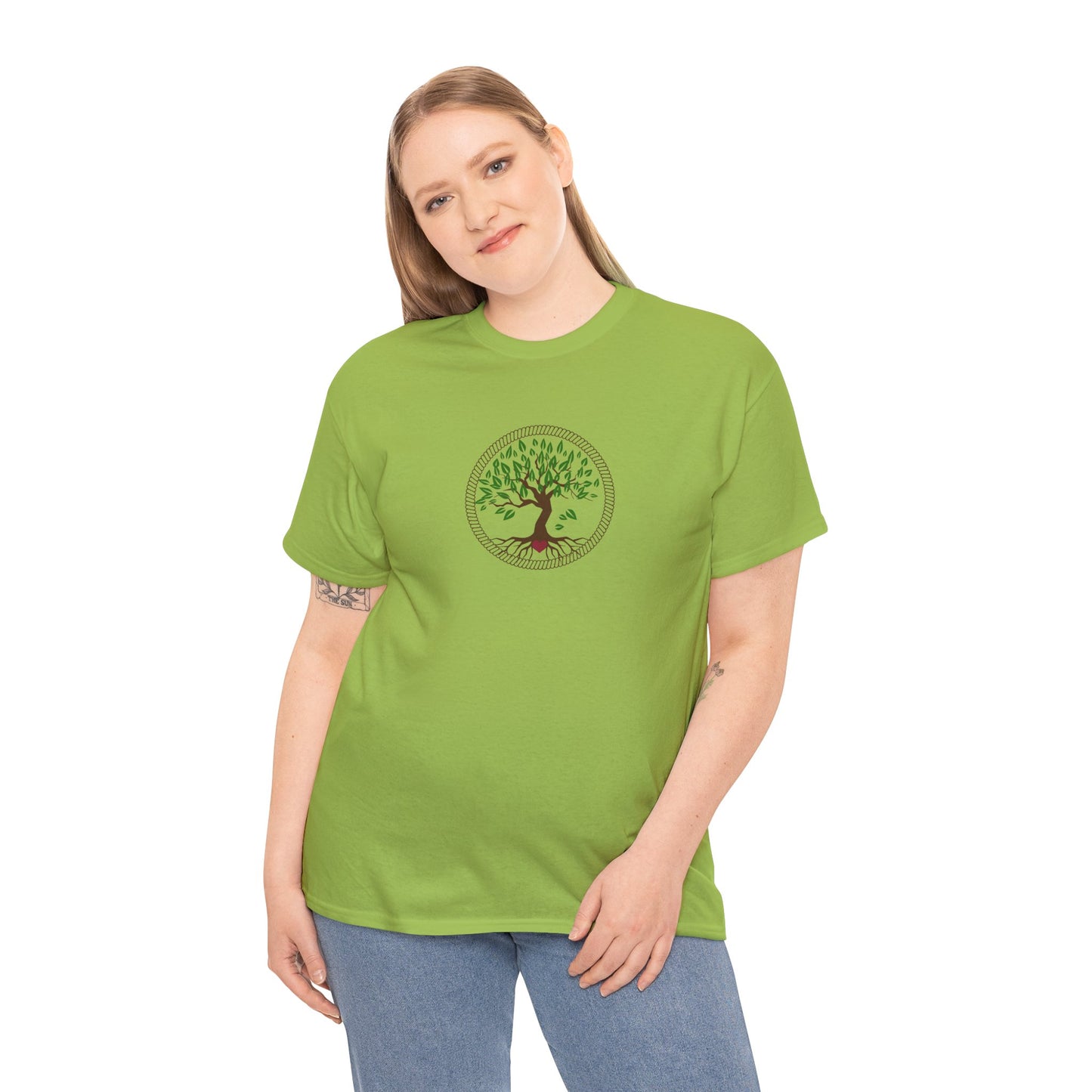 Unisex Heavy Cotton Tee- Tree of Life