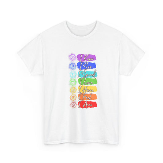 Unisex Heavy Cotton Tee- 7 chakra