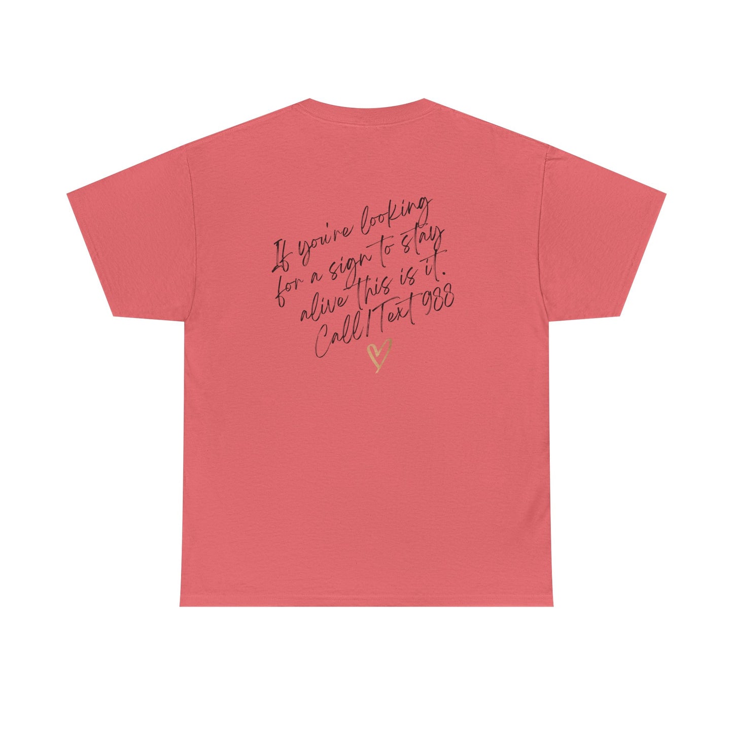 Unisex Heavy Cotton Tee- Call/Text 988