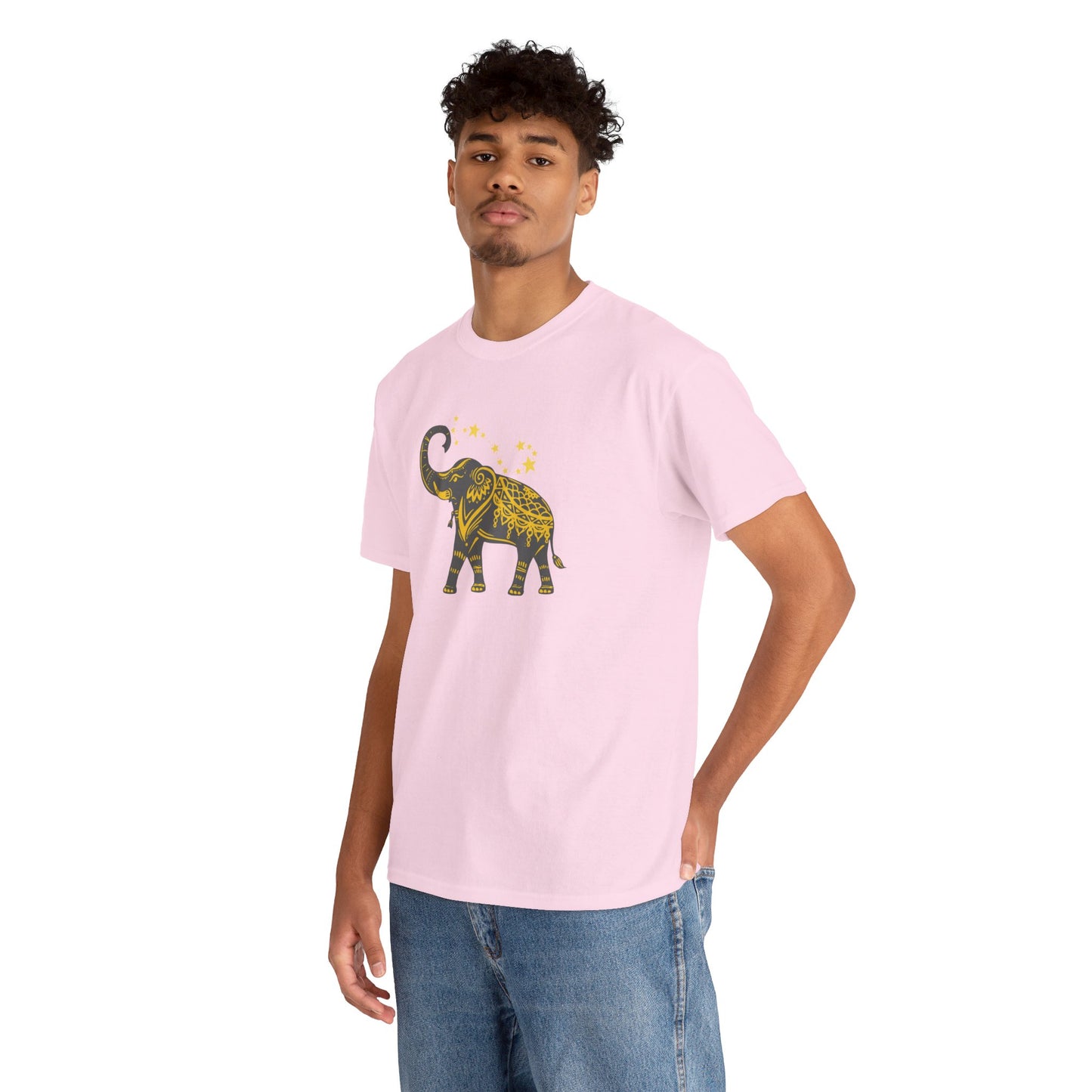 Unisex Heavy Cotton Tee-Lucky Trunk Up