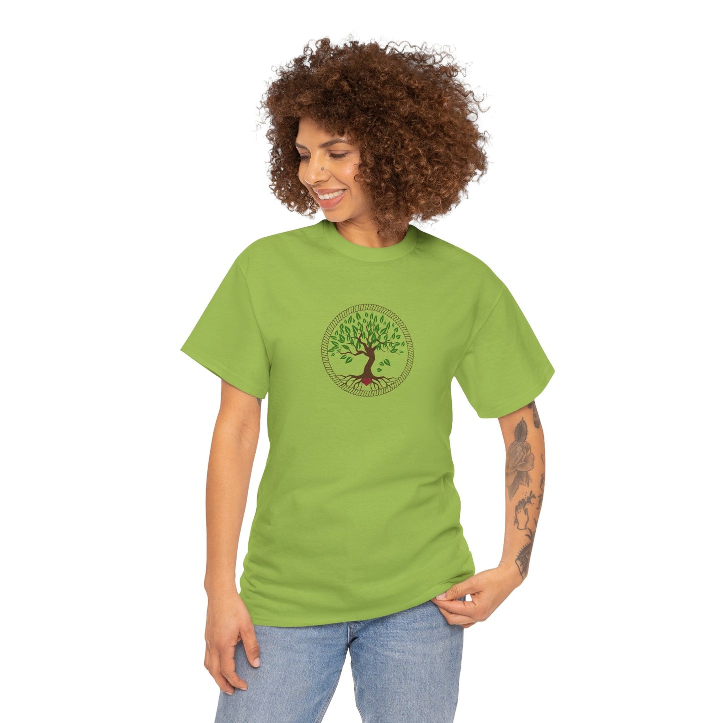 Unisex Heavy Cotton Tee- Tree of Life