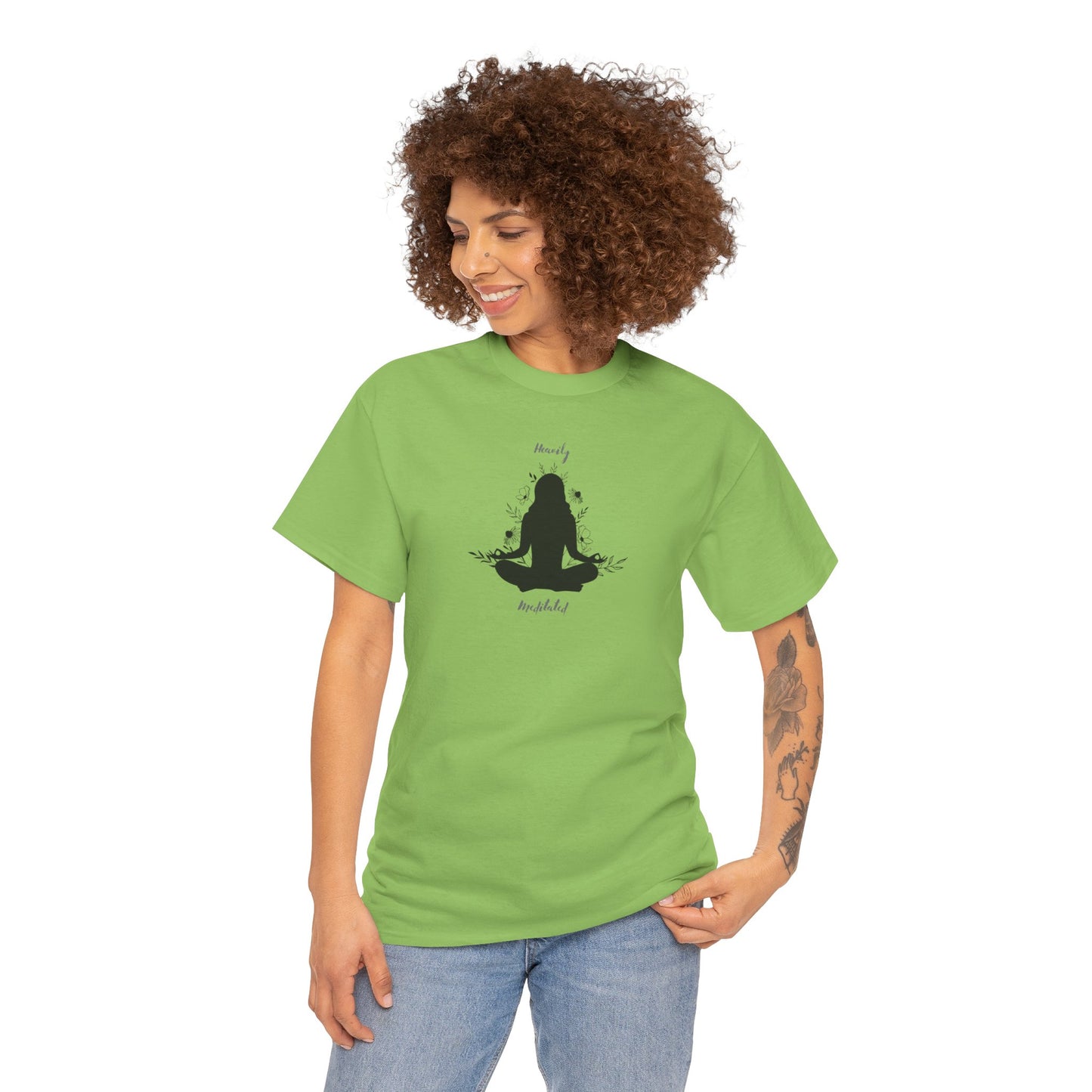 Unisex Heavy Cotton Tee-Heavily Meditated