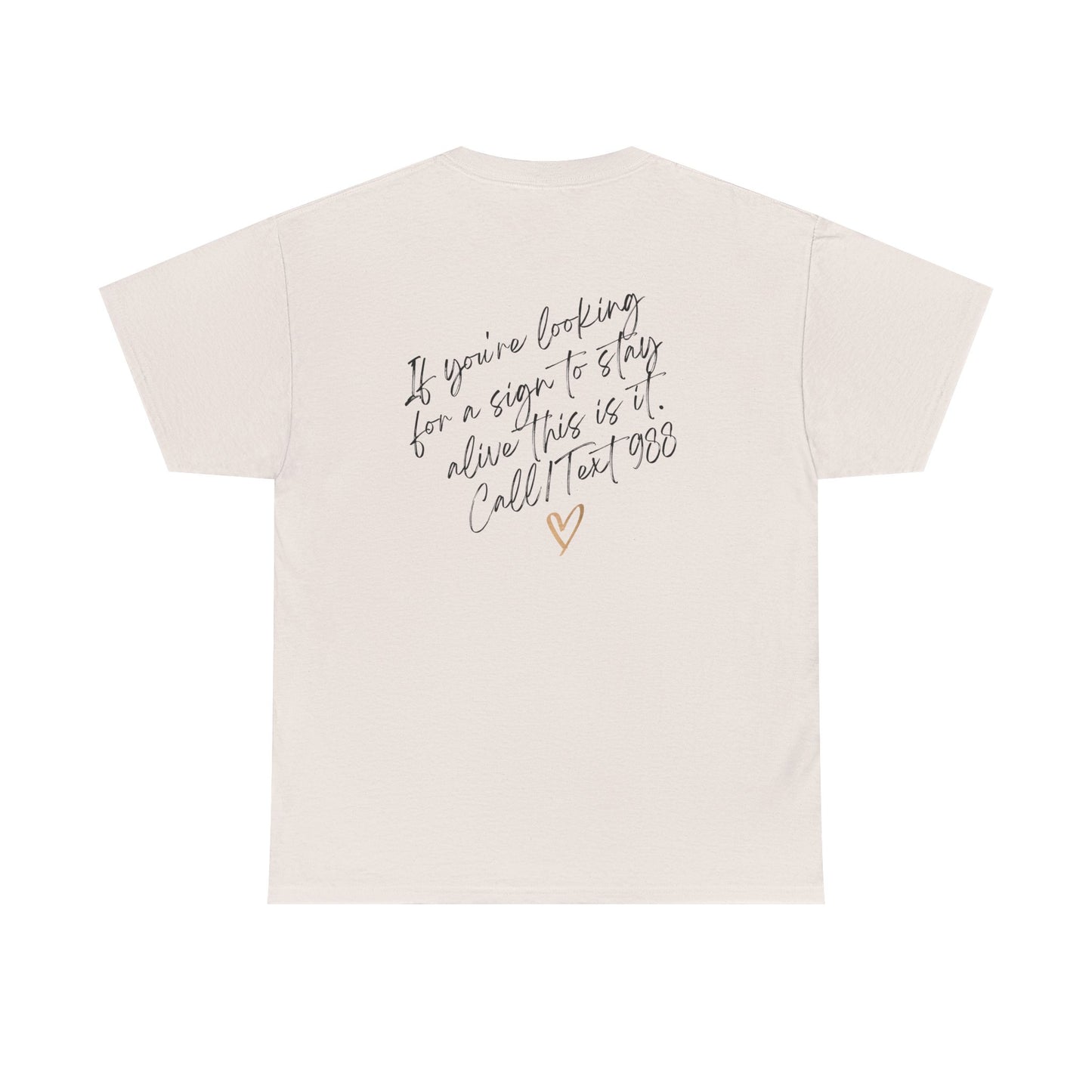 Unisex Heavy Cotton Tee- Call/Text 988