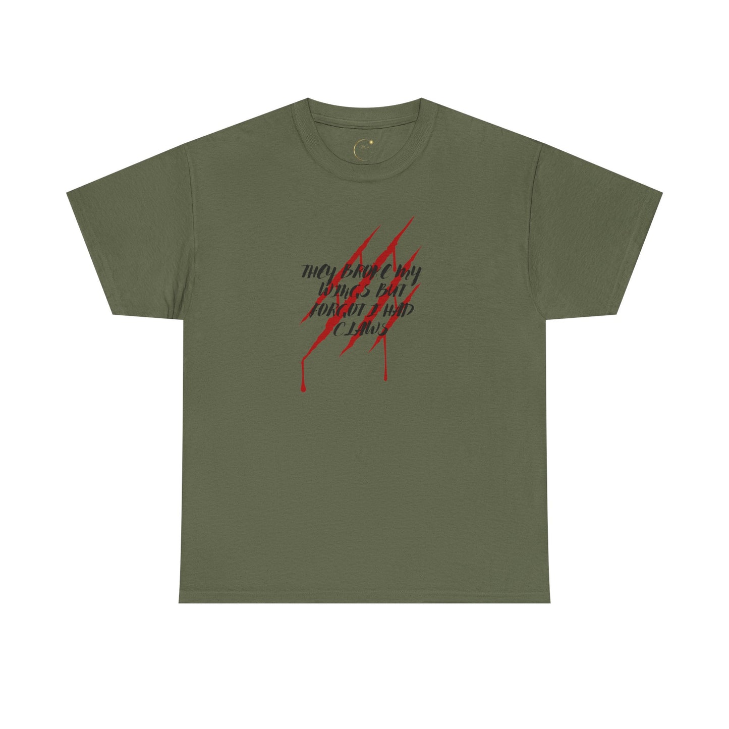 Unisex Heavy Cotton Tee- Broken Wings Claws