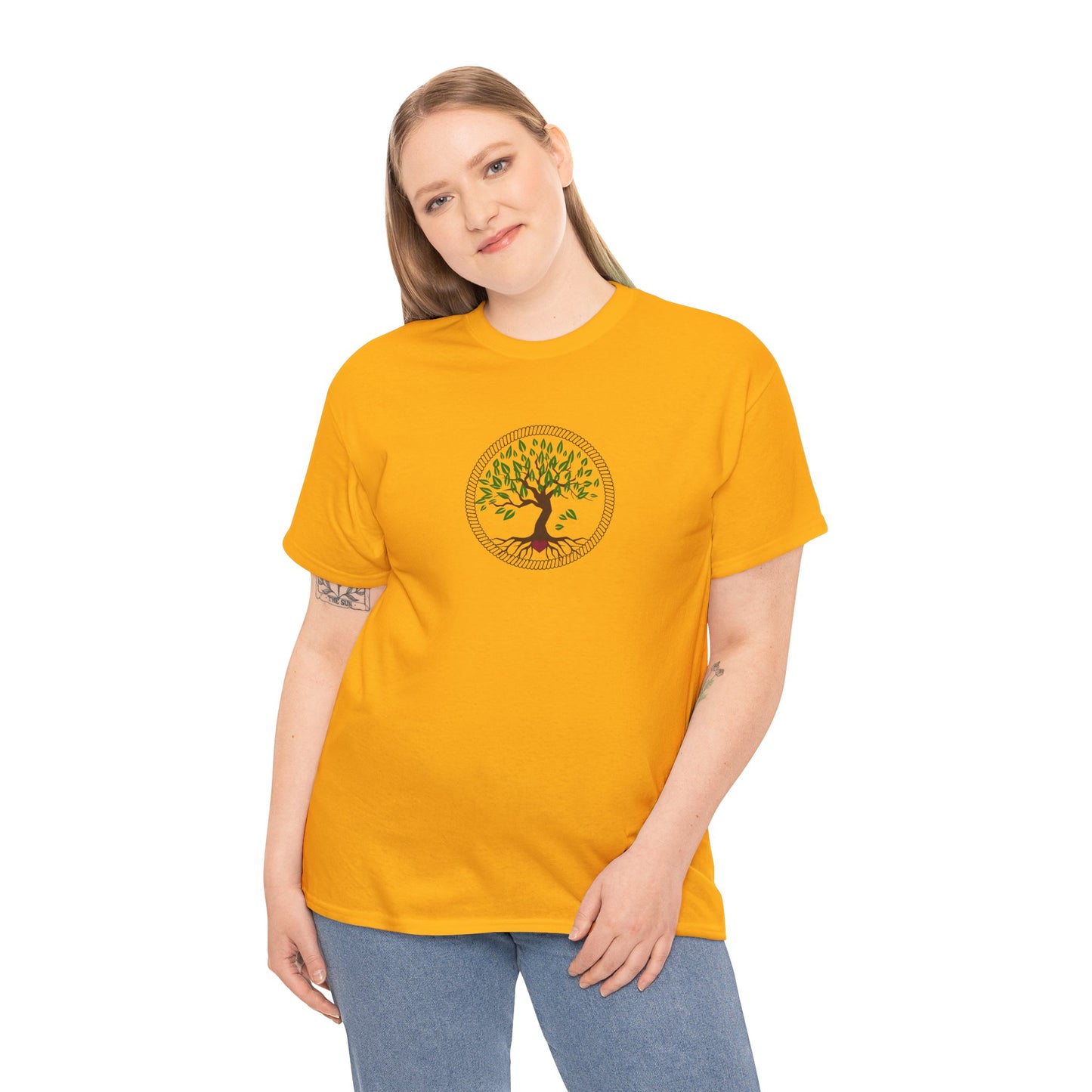 Unisex Heavy Cotton Tee- Tree of Life