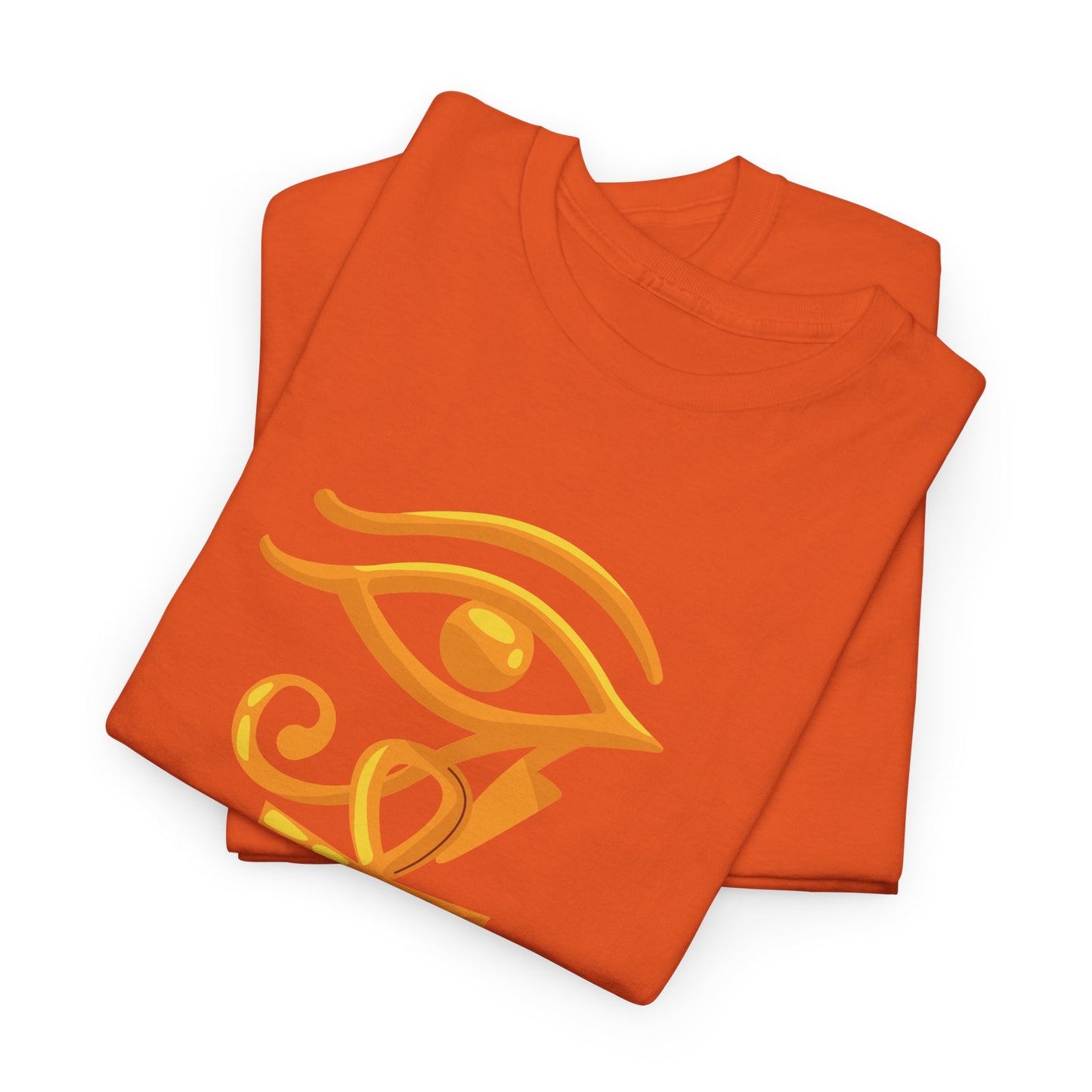 Unisex Heavy Cotton Tee- Eye of Horus Ankh