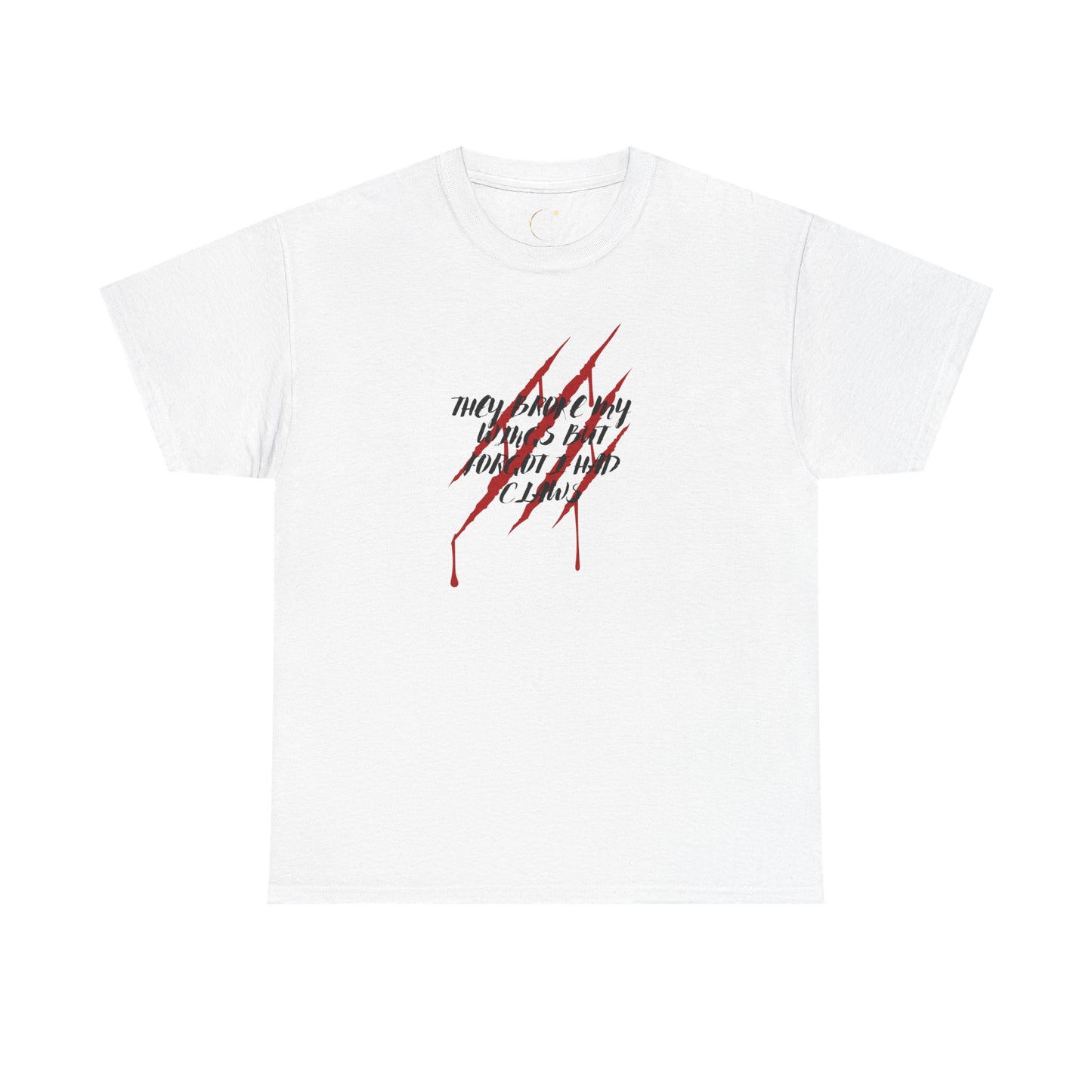 Unisex Heavy Cotton Tee- Broken Wings Claws