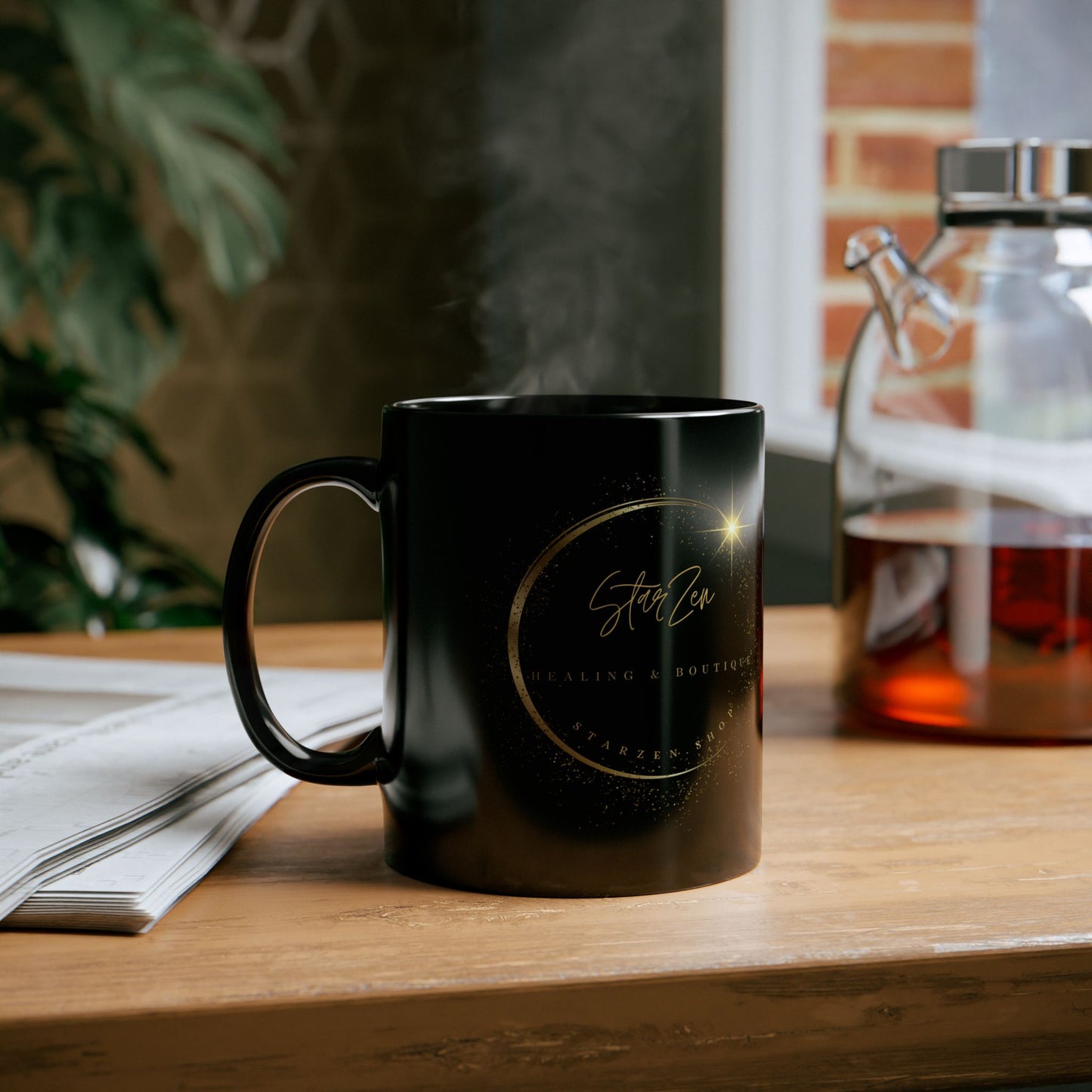 11oz Black Mug-StarZen Logo
