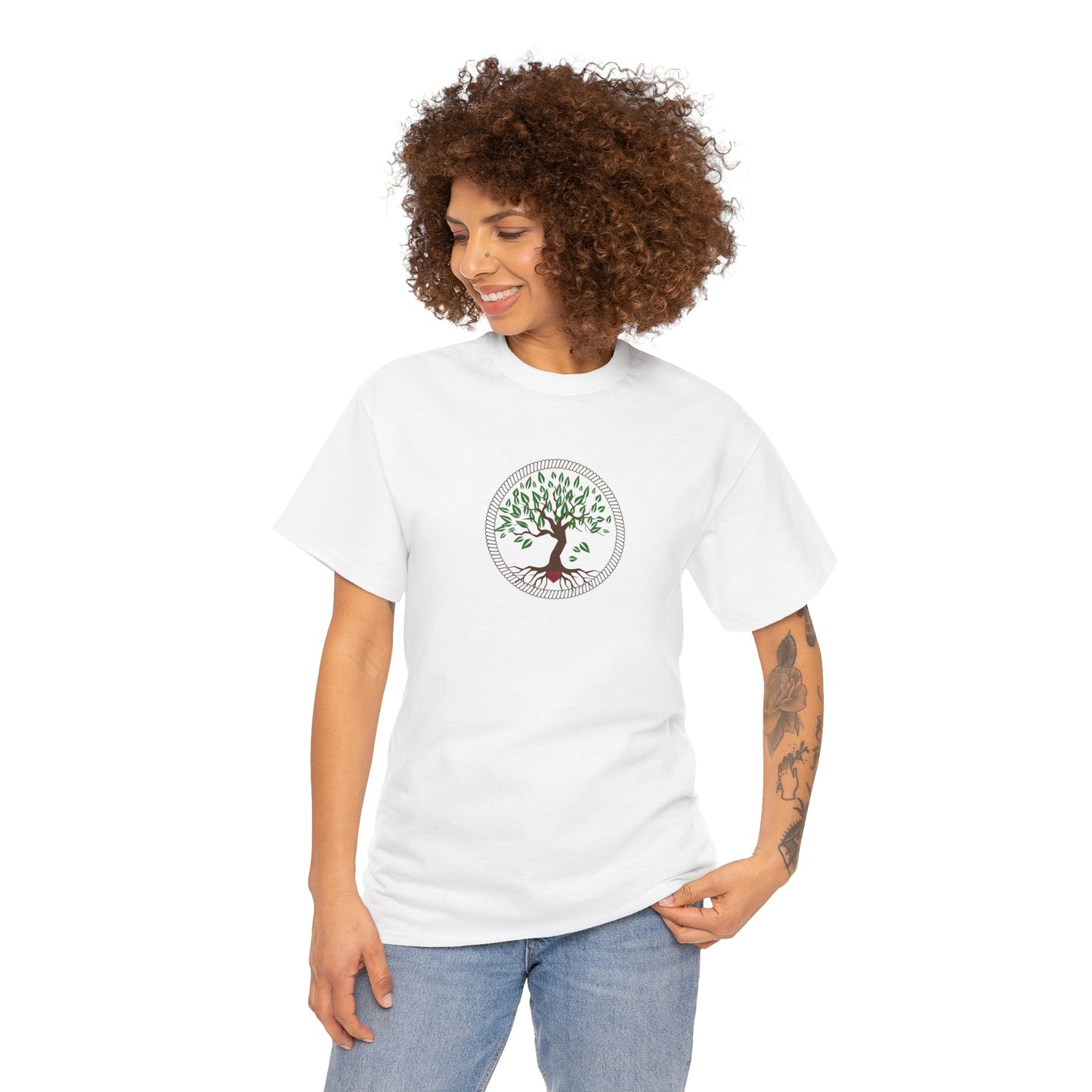 Unisex Heavy Cotton Tee- Tree of Life