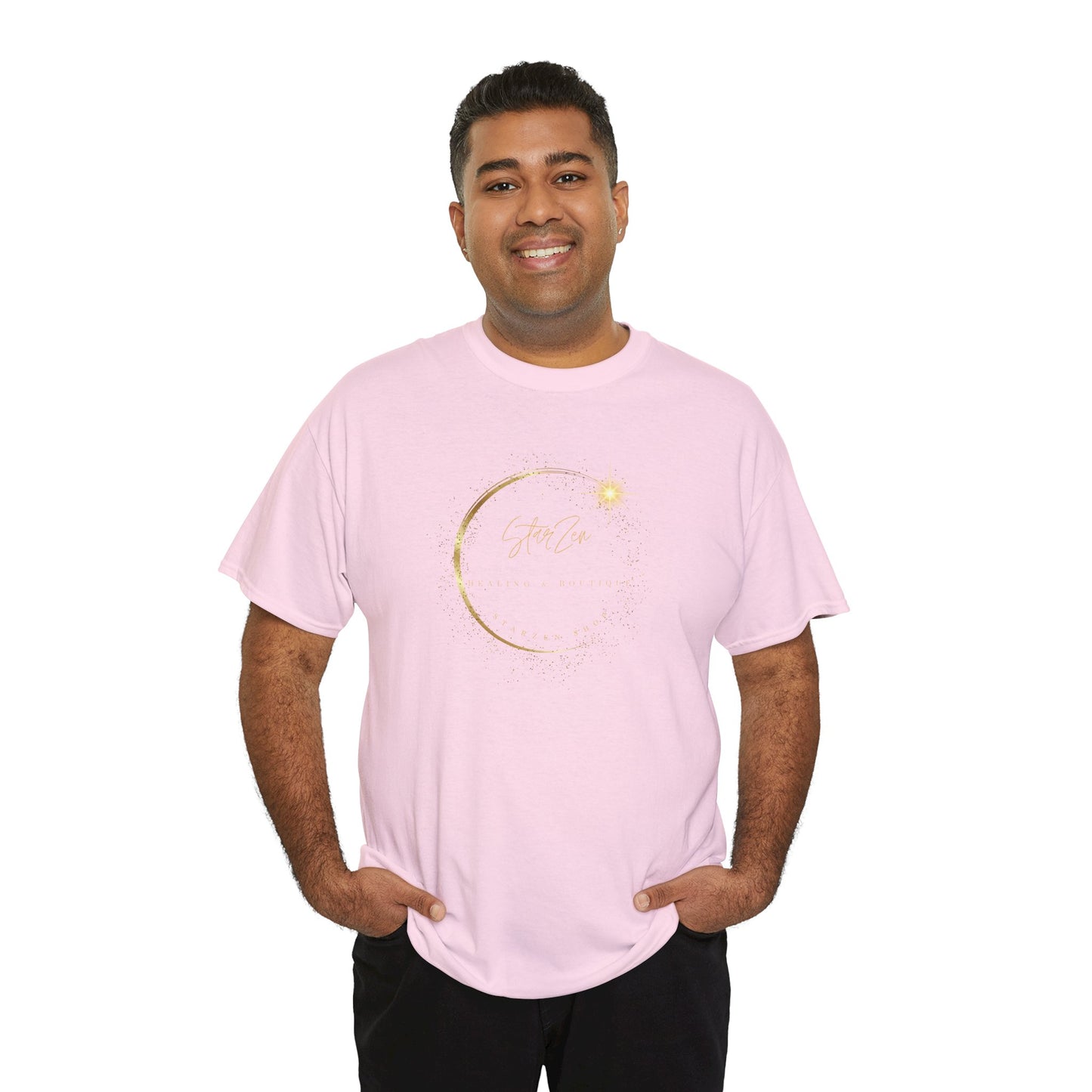 Unisex Heavy Cotton Tee-StarZen Logo