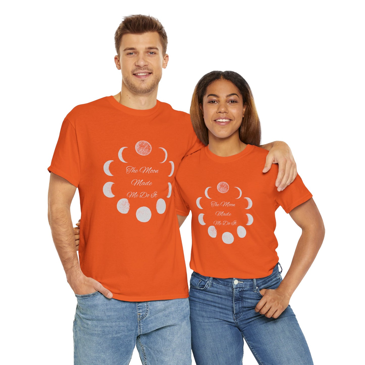 Unisex Heavy Cotton Tee-The Moon Made Me Do It