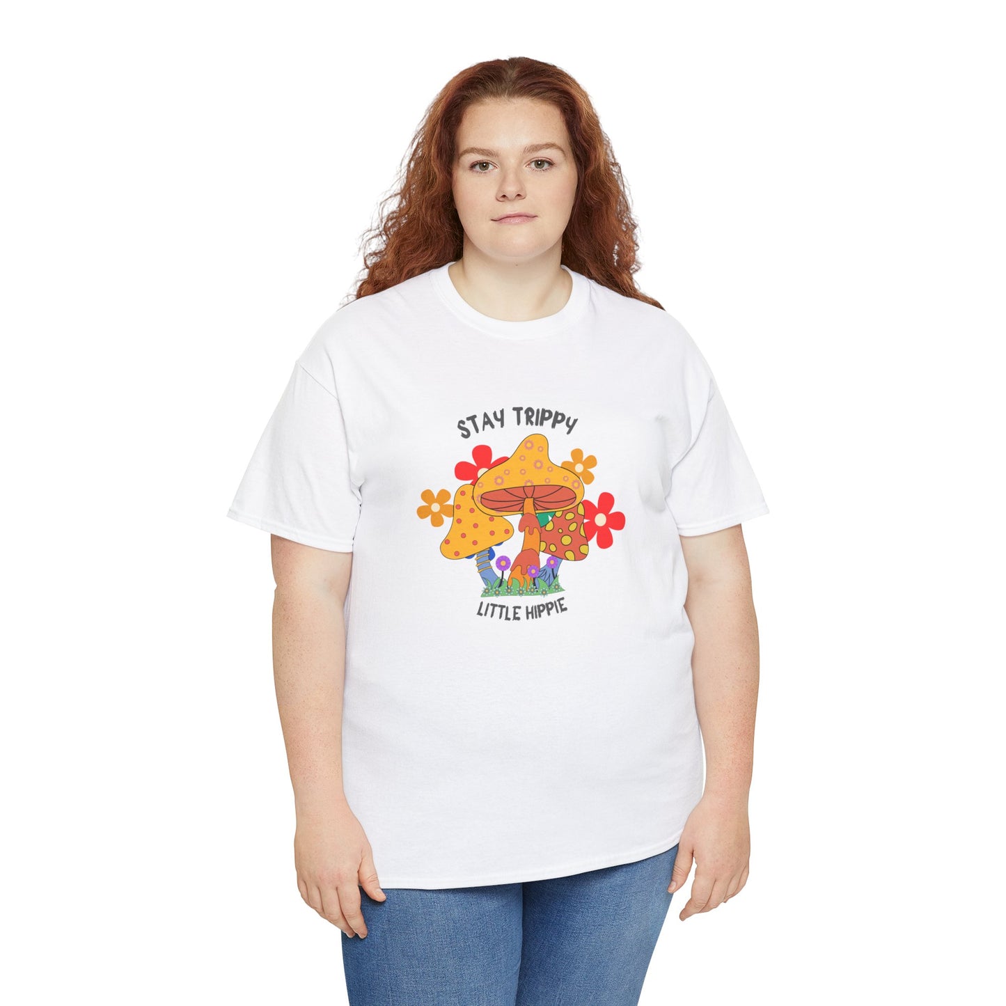 Unisex Heavy Cotton Tee-Trippy Hippie
