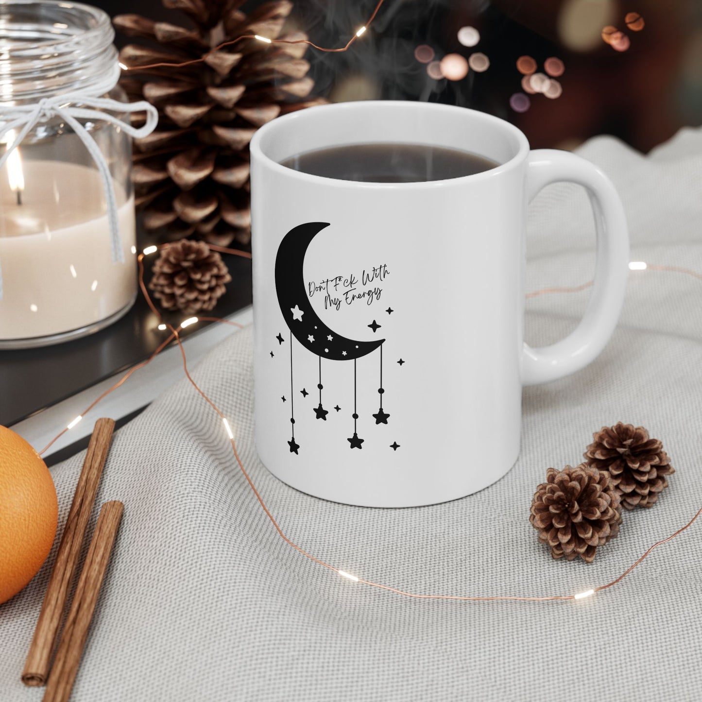 Ceramic Mug, 11oz-Don't F*ck With My Energy