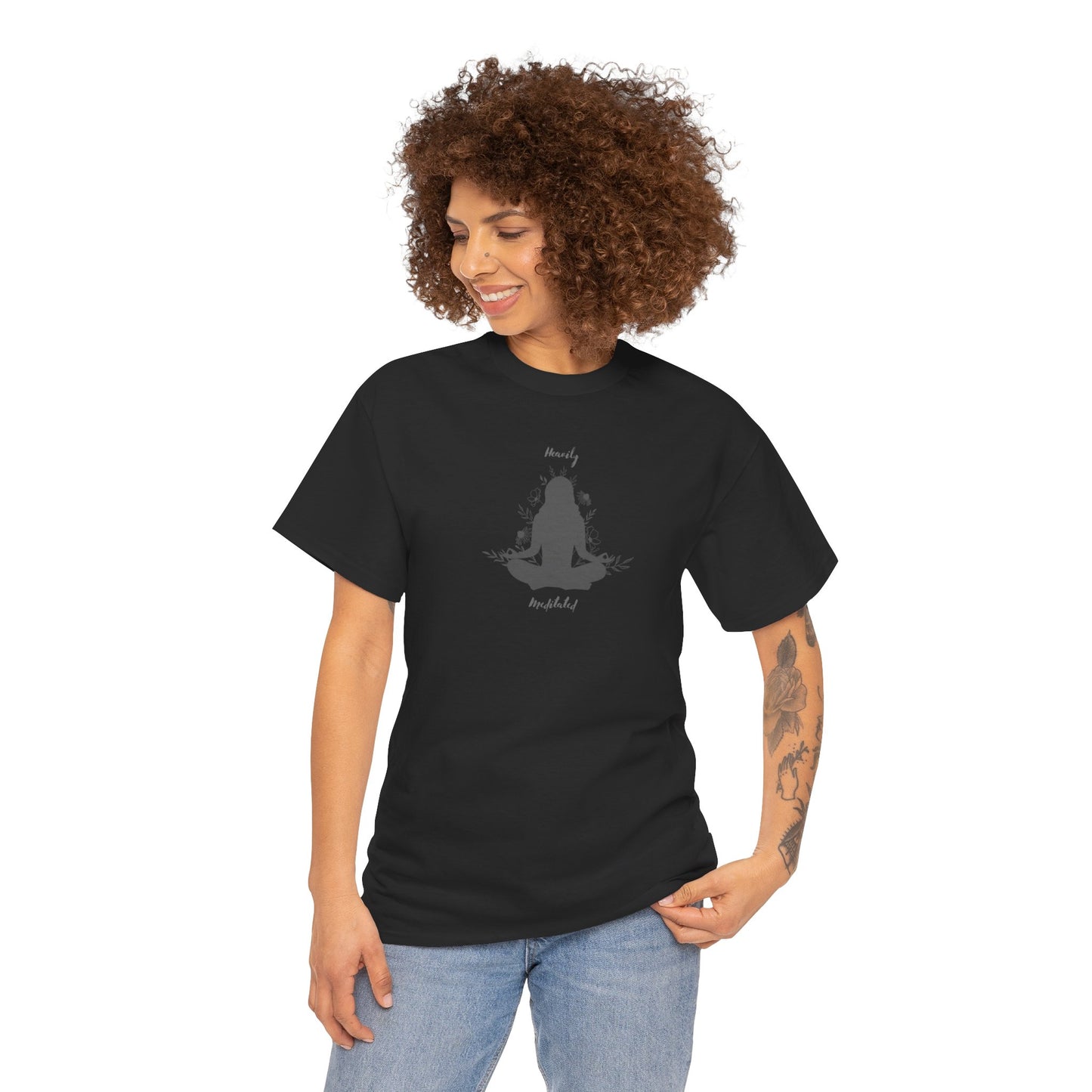 Unisex Heavy Cotton Tee-Heavily Meditated