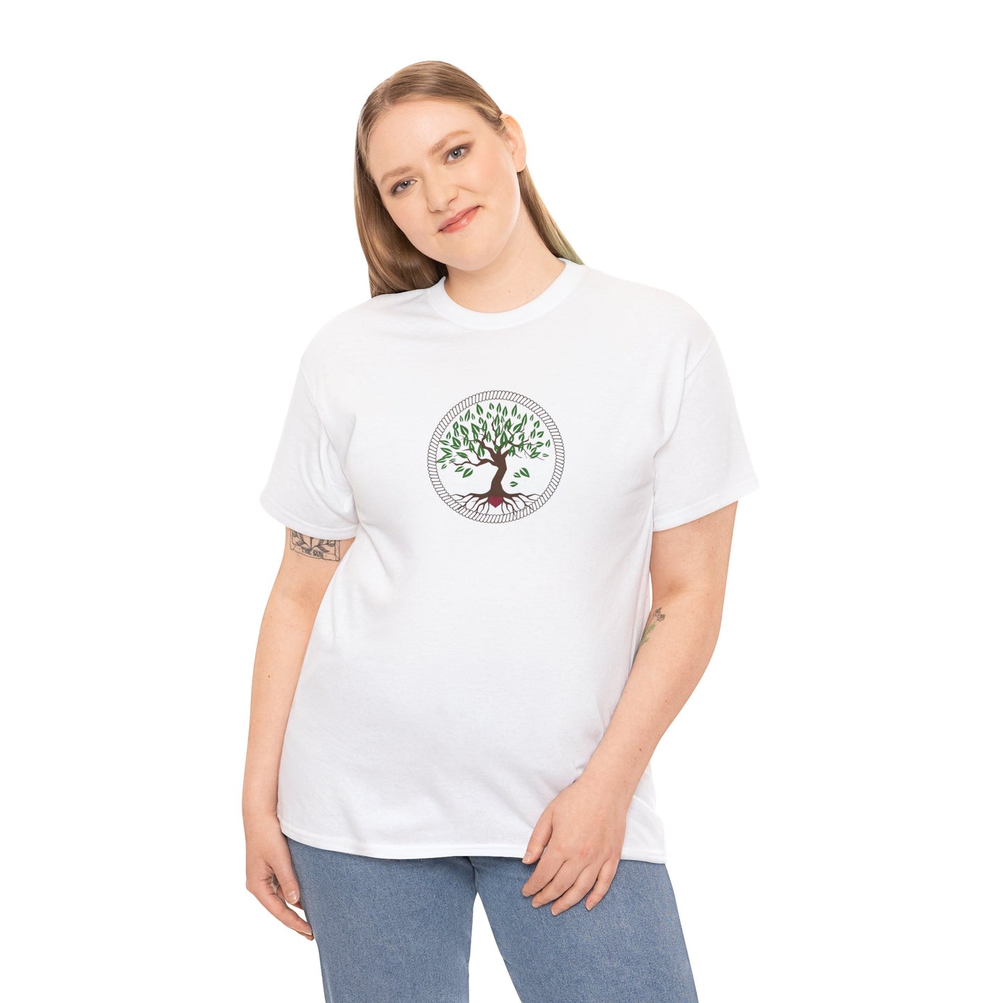 Unisex Heavy Cotton Tee- Tree of Life