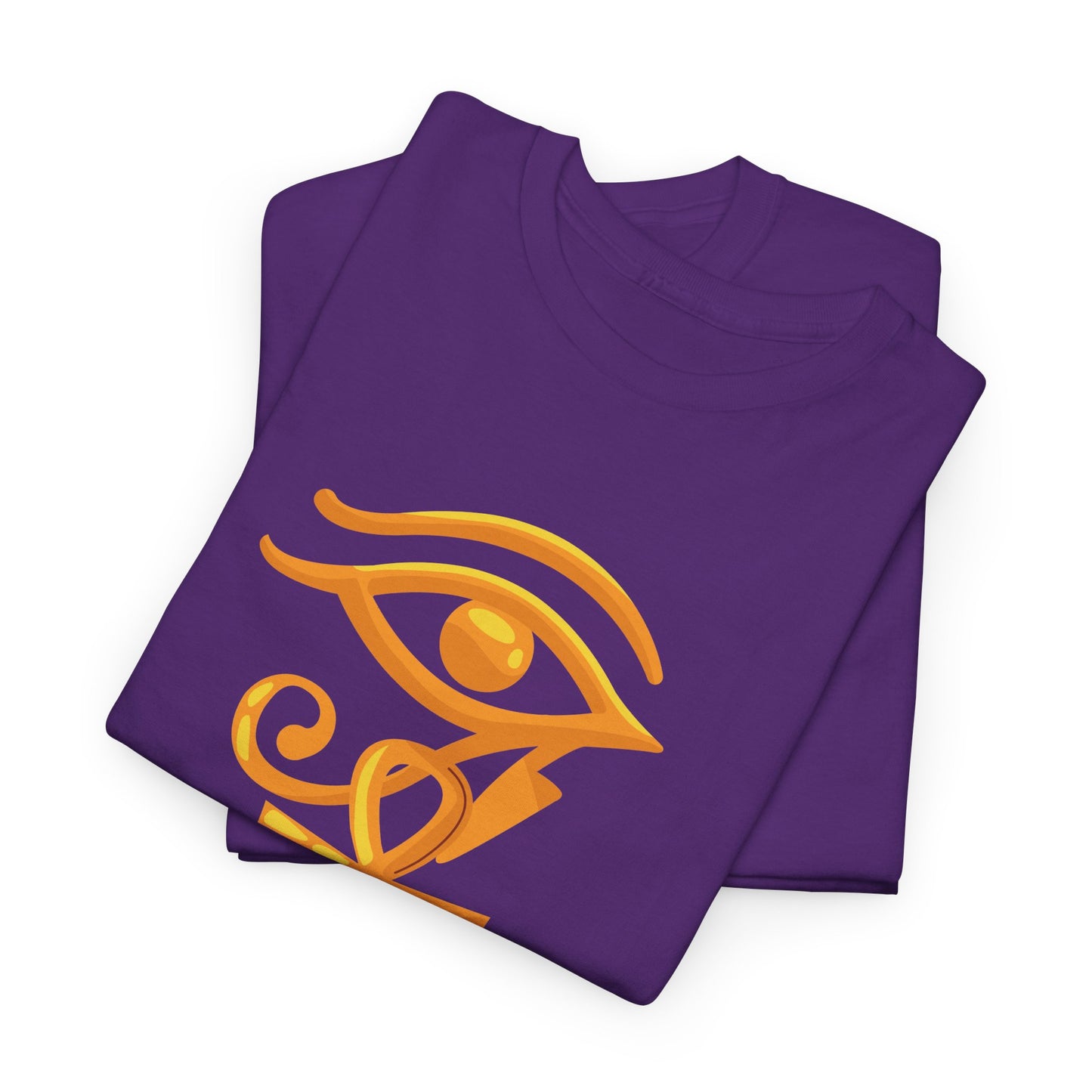 Unisex Heavy Cotton Tee- Eye of Horus Ankh