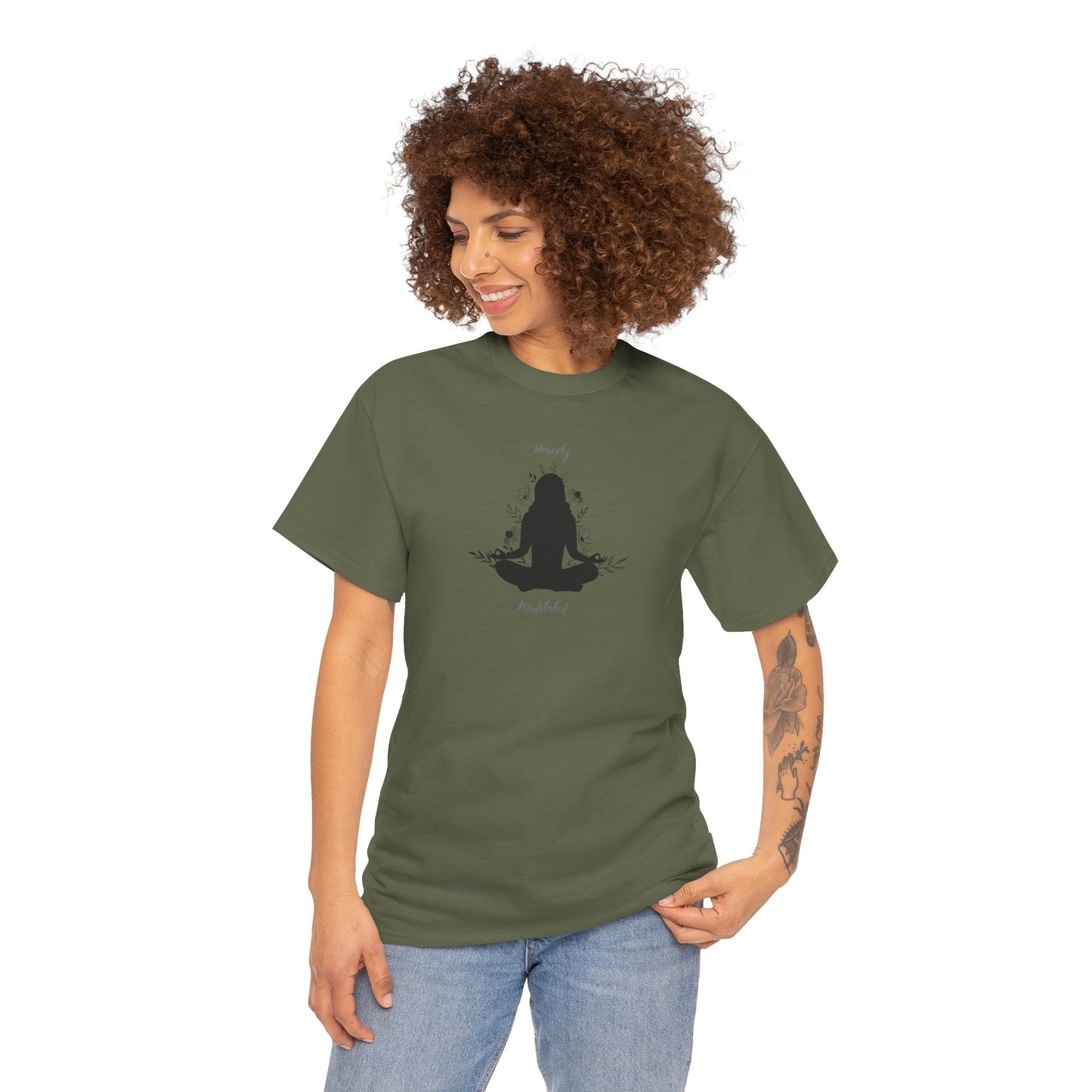 Unisex Heavy Cotton Tee-Heavily Meditated