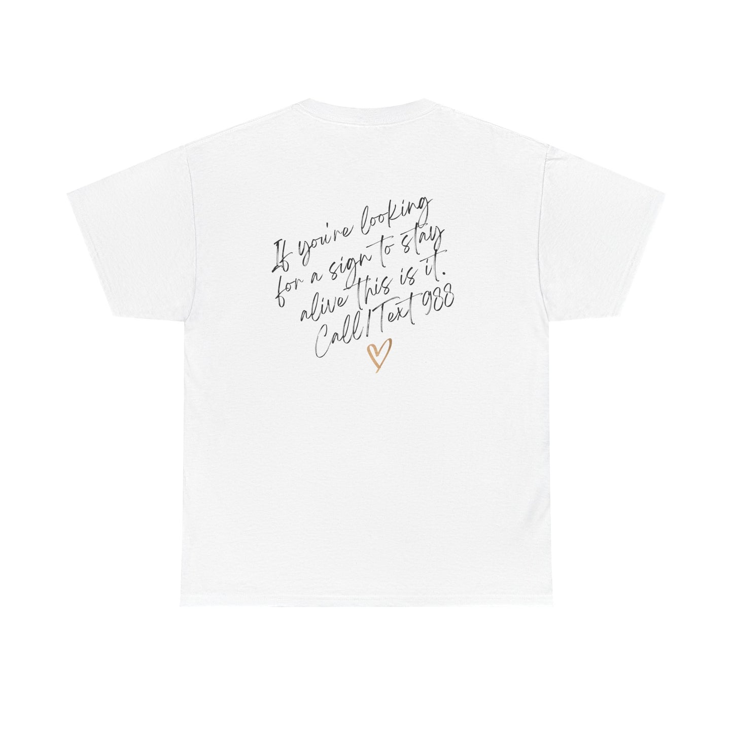 Unisex Heavy Cotton Tee- Call/Text 988