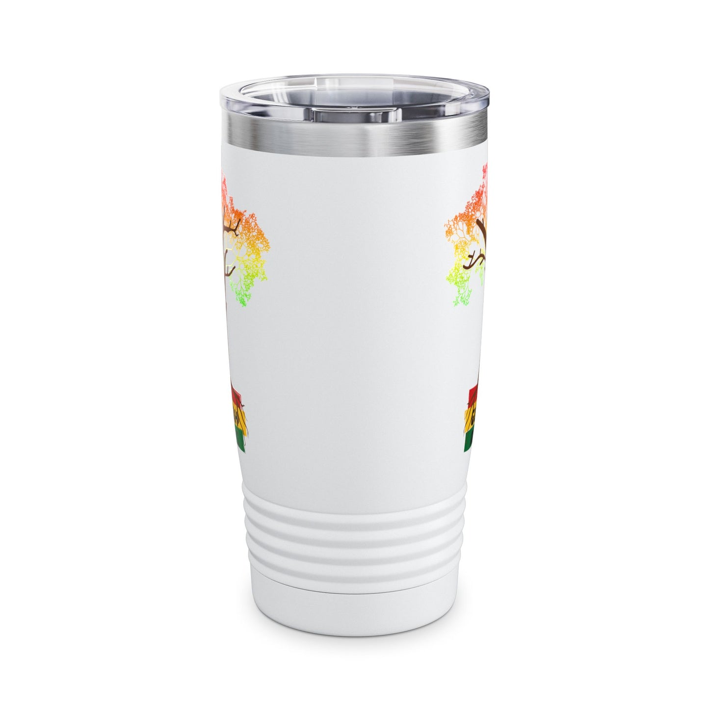 Colorful Ringneck Gullah RootsTumbler - 20oz Travel Mug, Eco-Friendly Drinkware, Perfect for Outdoor Adventures, Gifts for Nature Lovers, Rasta Vibes