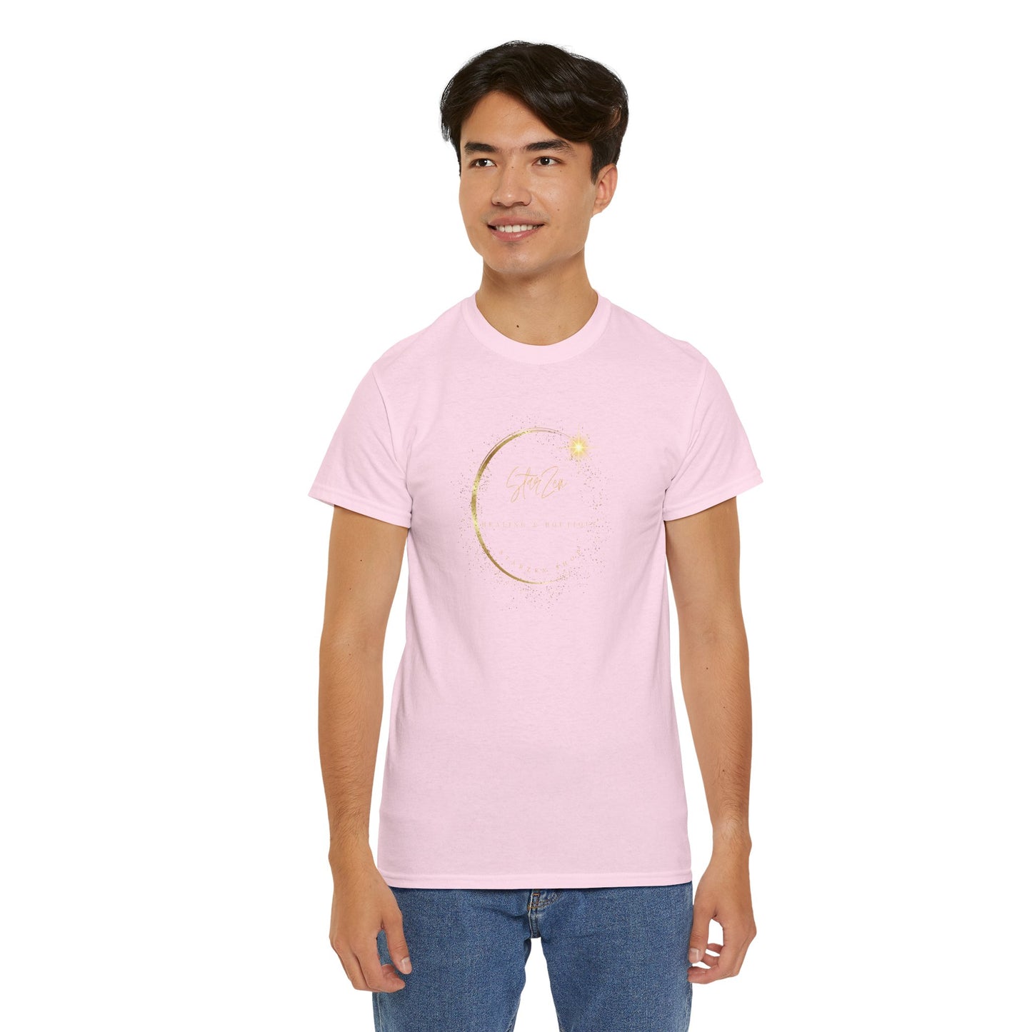 Unisex Heavy Cotton Tee-StarZen Logo