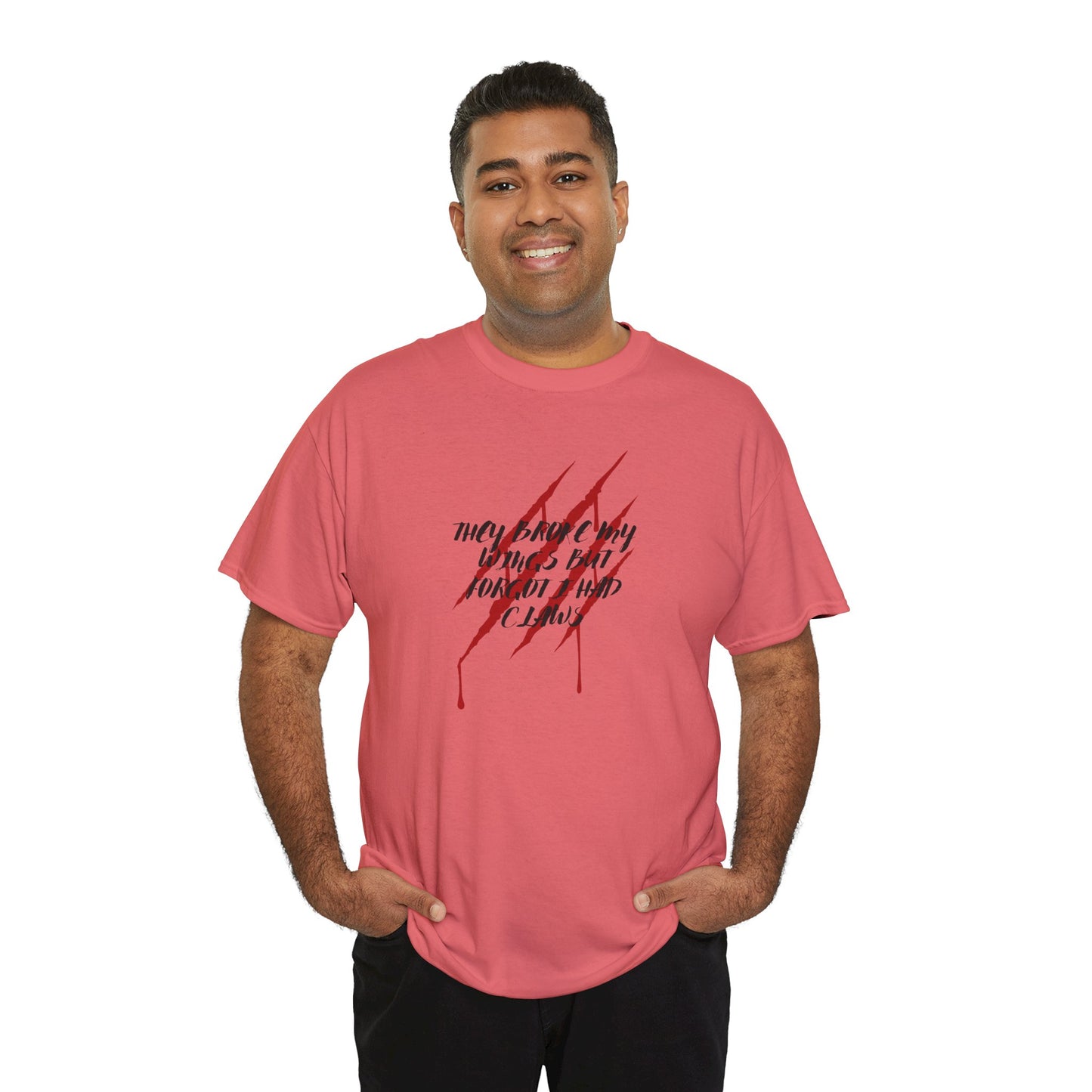 Unisex Heavy Cotton Tee- Broken Wings Claws