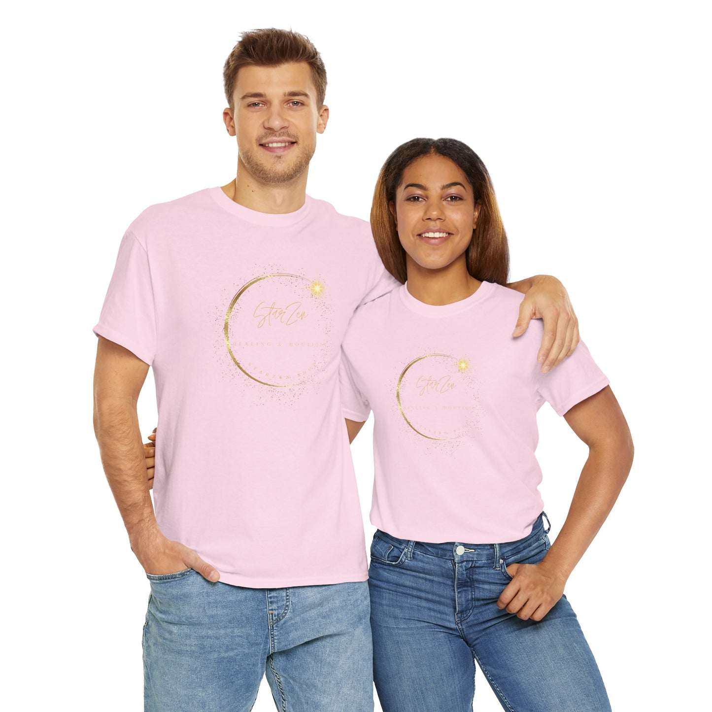 Unisex Heavy Cotton Tee-StarZen Logo
