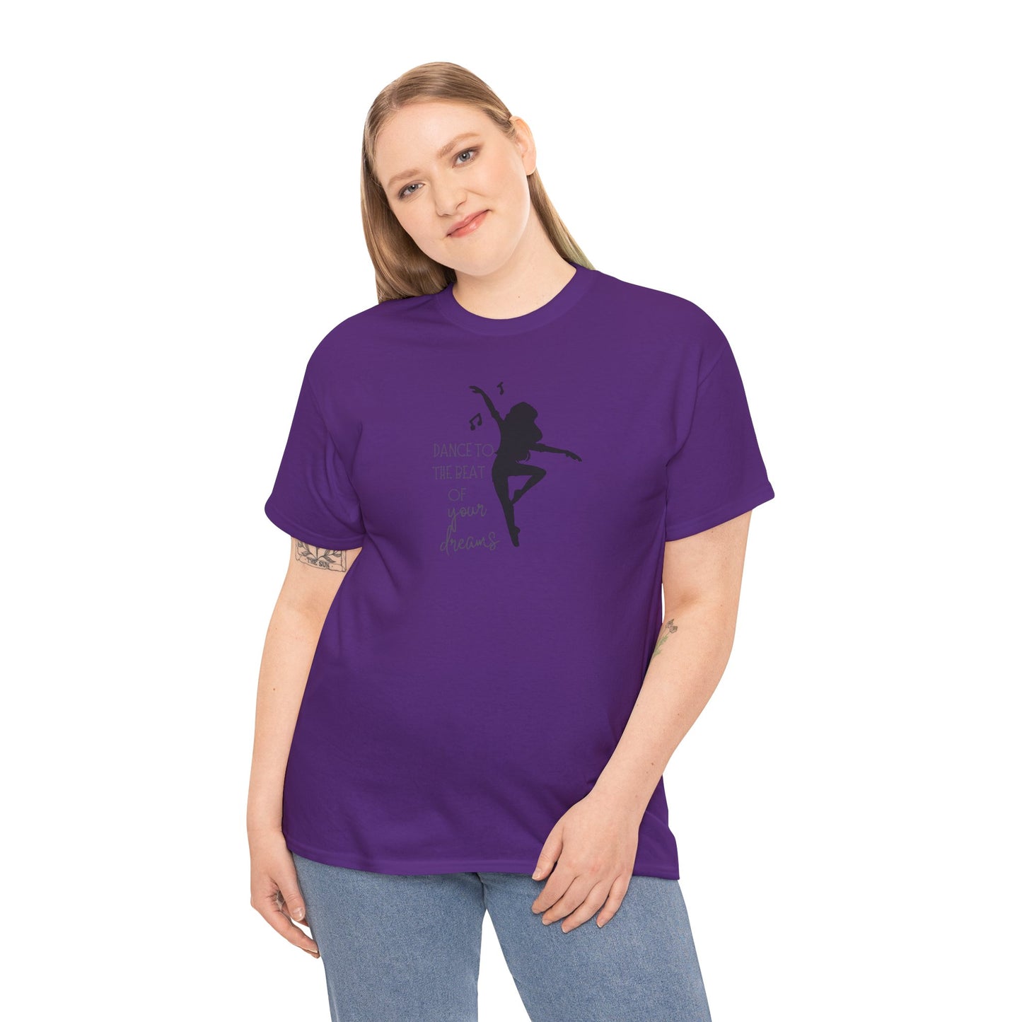 Unisex Heavy Cotton Tee-Dance To The Beat Of Your Dreams