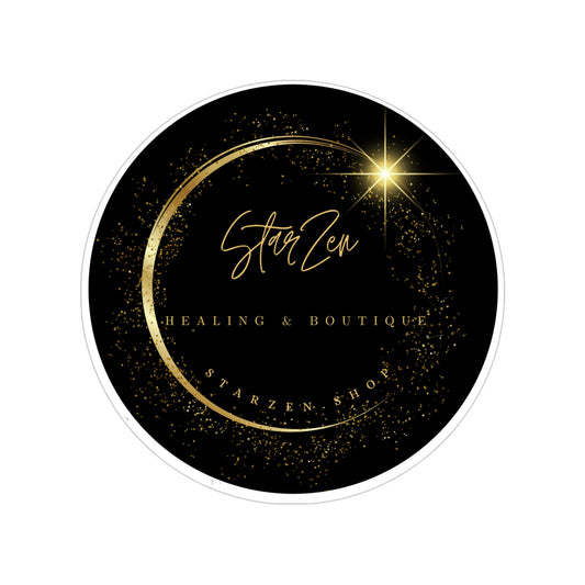 Transparent Outdoor Stickers, Round, starzen